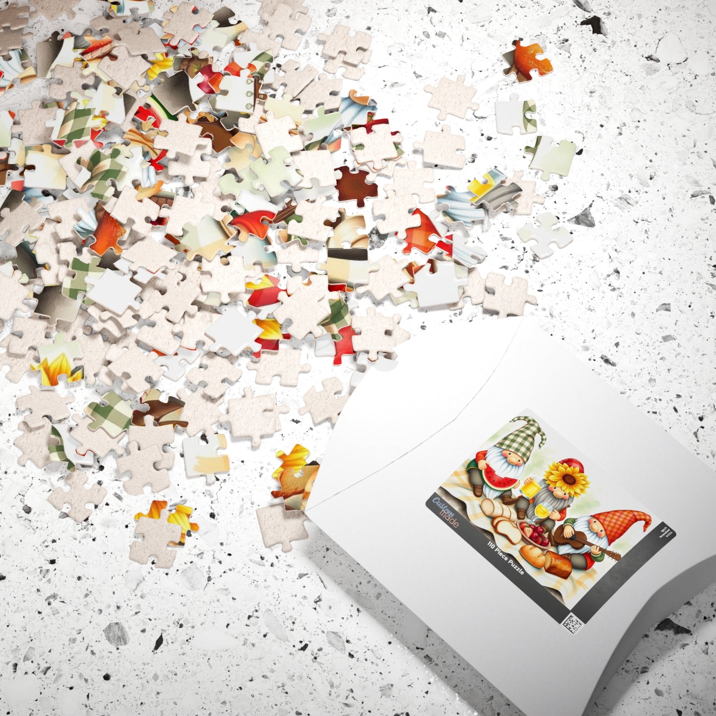 Gnome Picnic Puzzle - Summer Theme Jigsaw Game Puzzle The Puzzle Chest