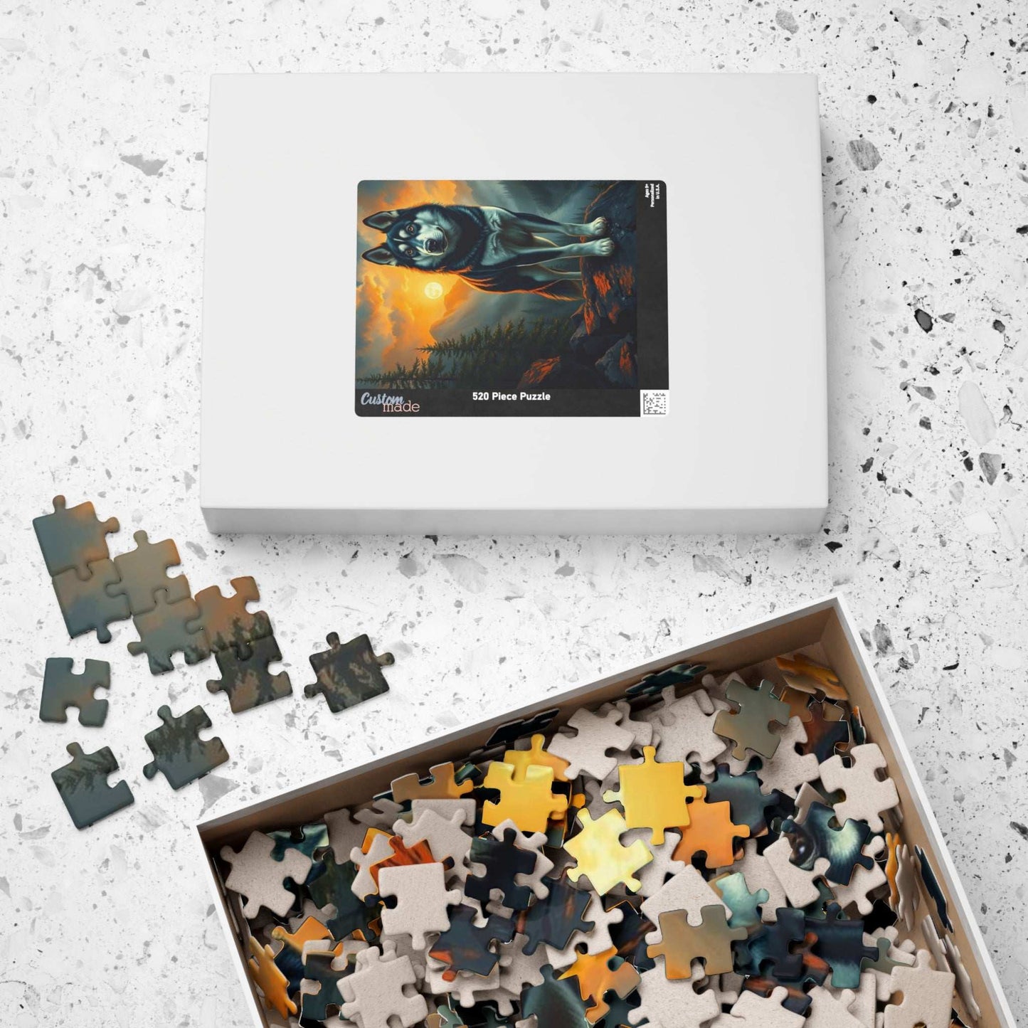 Husky Jigsaw Puzzle for Adults | Dog Lover Gift for Friend Birthday Holiday, Nature Puzzle, Family Activity, Pet Themed Home Entertainment Puzzle The Puzzle Chest