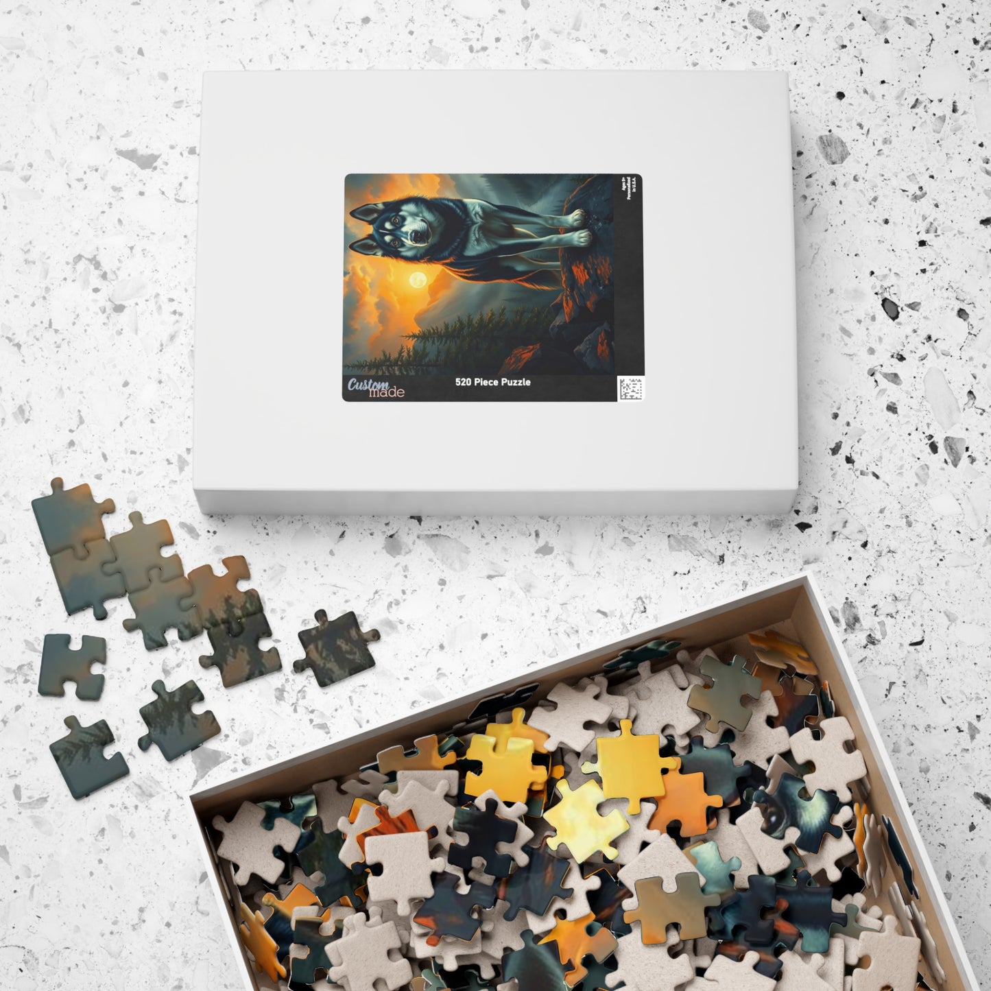Husky Jigsaw Puzzle for Adults | Dog Lover Gift for Friend Birthday Holiday, Nature Puzzle, Family Activity, Pet Themed Home Entertainment Puzzle The Puzzle Chest