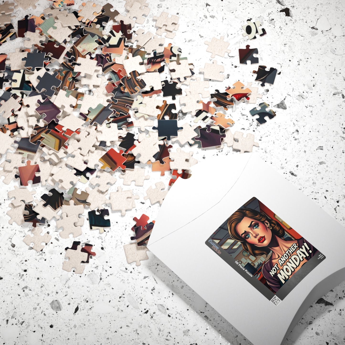 Retro Pop Art Jigsaw Puzzle | Not Another Monday | Fun Gift for Puzzle Lovers, Pop Culture Art, Wall Decor, Stress Relief, Family Activity Puzzle The Puzzle Chest