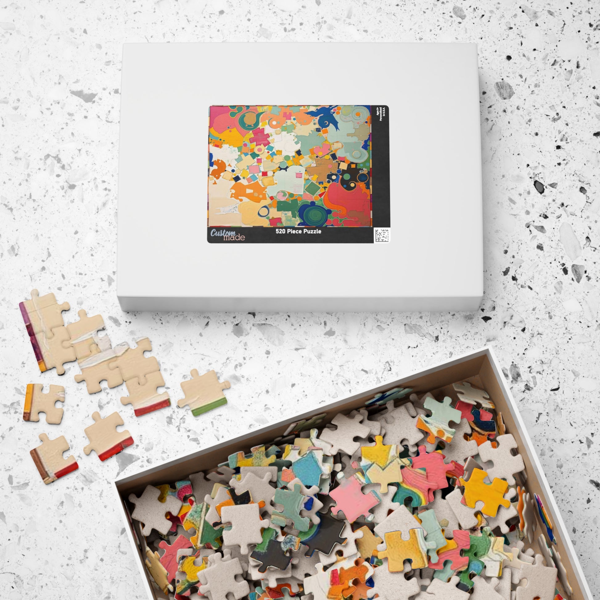 Colorful Abstract Jigsaw Puzzle for Unique Adult Gift Puzzle The Puzzle Chest