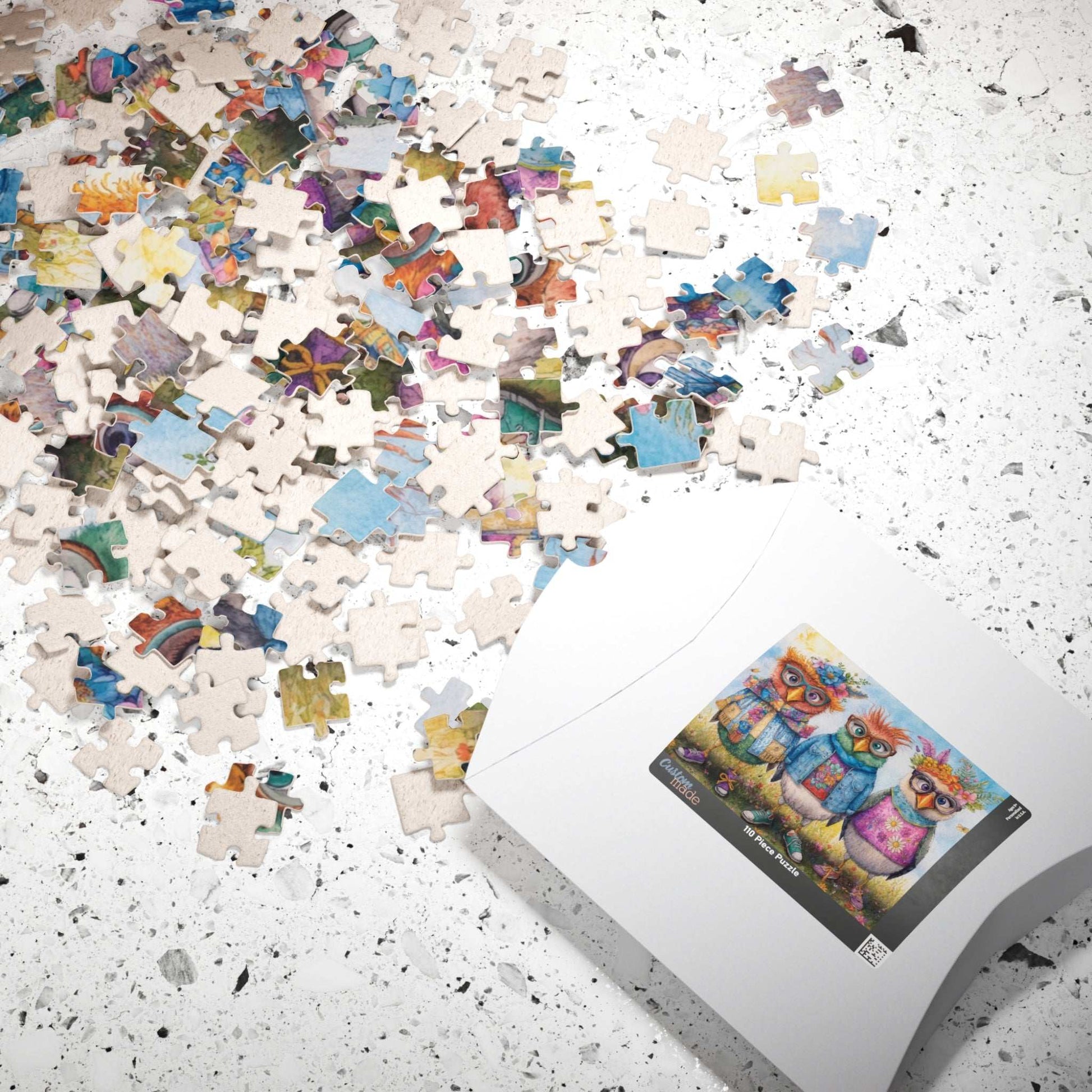 Fashionable Flock Jigsaw Puzzle, Cartoon Chicken Puzzle Puzzle The Puzzle Chest
