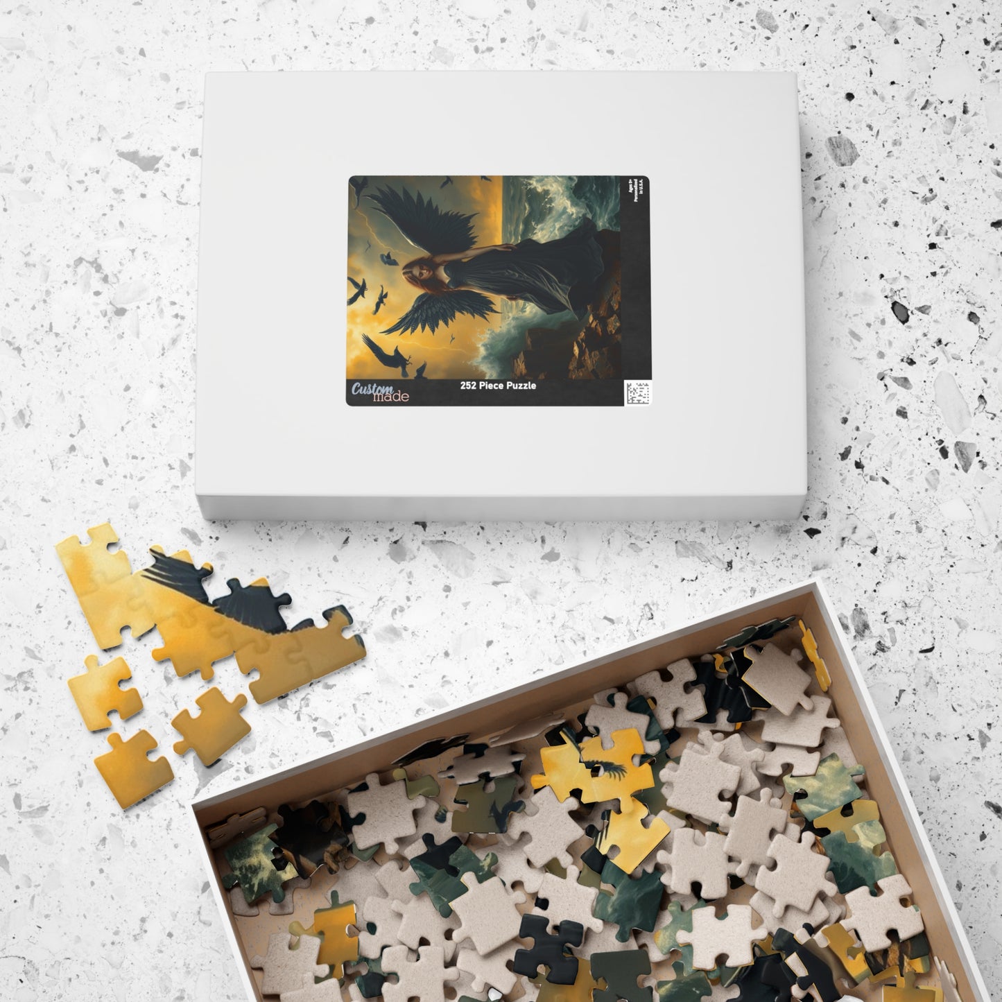 Mystical Angel Puzzle: Enchanting 110, 252, 520, or 1014-Piece Jigsaw Game for Fantasy Lovers, Home Decor, Gifts, Relaxation, Collectibles Puzzle The Puzzle Chest