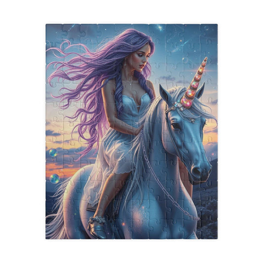 Magical Unicorn Puzzle - Fun and Enchanting, Perfect for Family Time or Solo Fun, Creative Gift for Friend, Fantasy Lover, Puzzle Enthusiast 110 pcs (Vertical) Puzzle The Puzzle Chest