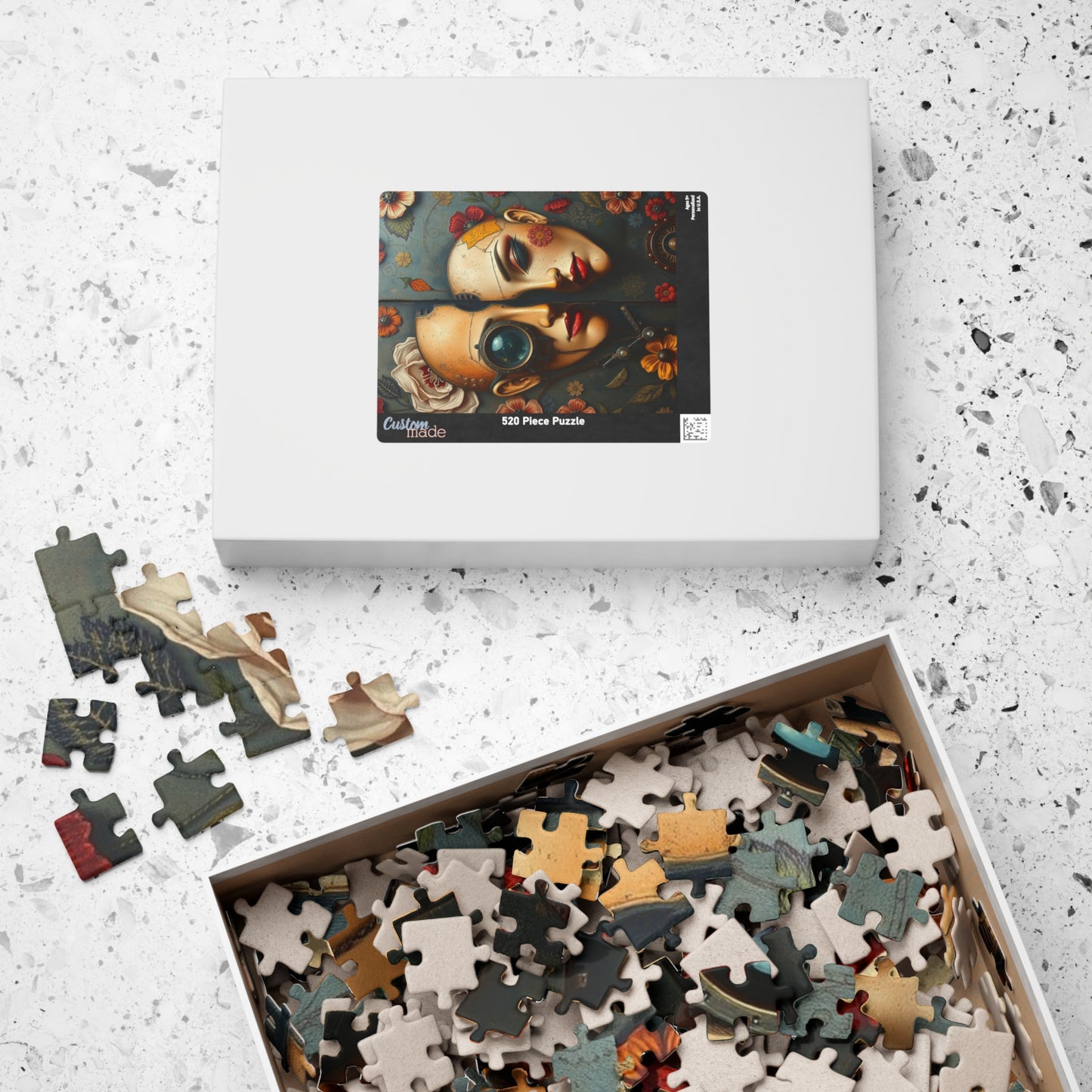 Steampunk Puzzle Art, Unique Home Decor, Fun Gift for Puzzle Lovers, Frameable Decorative Artwork, Challenging Jigsaw Game 110-1014 Pieces Puzzle The Puzzle Chest
