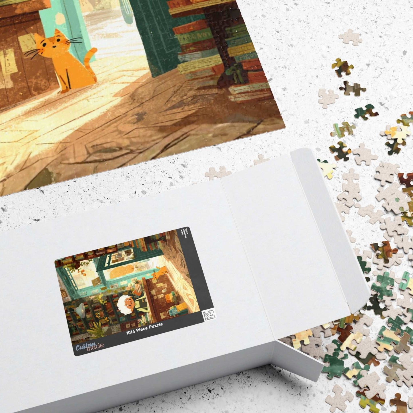 The Reading Nook Puzzle - Cartoon Cozy Bookstore Jigsaw Game for Adults, Best Gift for Book Lovers, Family Game Night Puzzle The Puzzle Chest