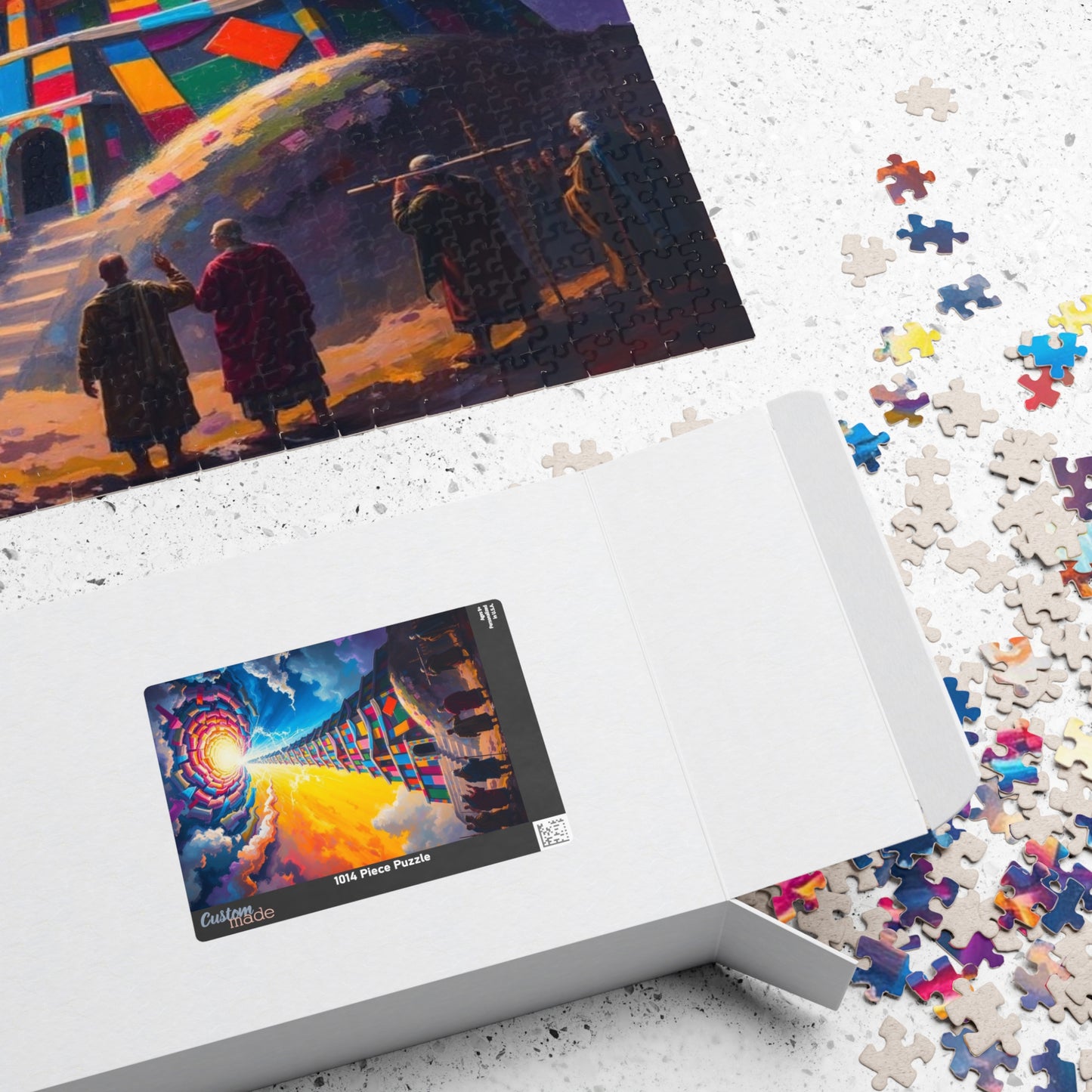 Tower of Babel Jigsaw Puzzle, Christian Bible Art, Educational Game, Family Bonding Entertainment, Religious Gift for Friends, Cognitive Fun Puzzle The Puzzle Chest