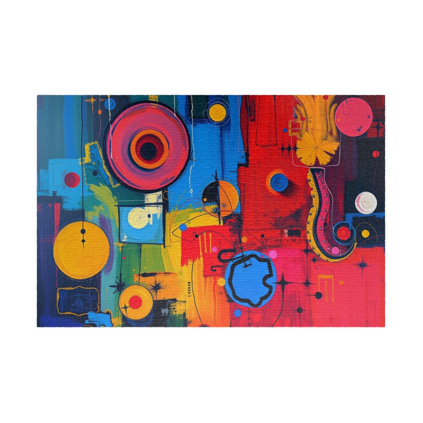 Vibrant Abstract Art Puzzle - Colorful Artwork Jigsaw Puzzle for Adults 1014 pcs (Horizontal) Puzzle The Puzzle Chest