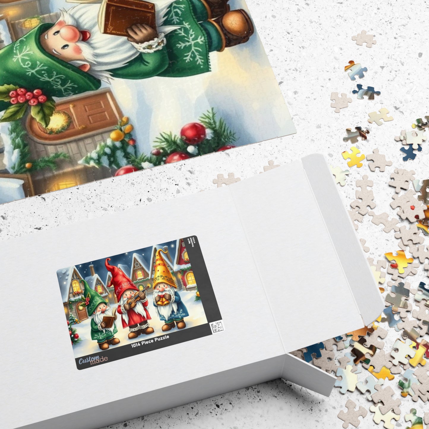 Christmas Gnome Puzzle - Festive Winter Holiday Jigsaw Puzzle Puzzle The Puzzle Chest