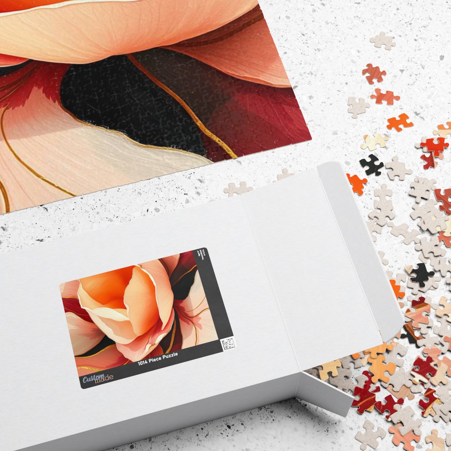Floral Puzzle - Beautiful Rose Design Jigsaw Puzzle for Flower Lovers, Home Entertainment, Family Fun, Thoughtful Gift for All Occasions Puzzle The Puzzle Chest