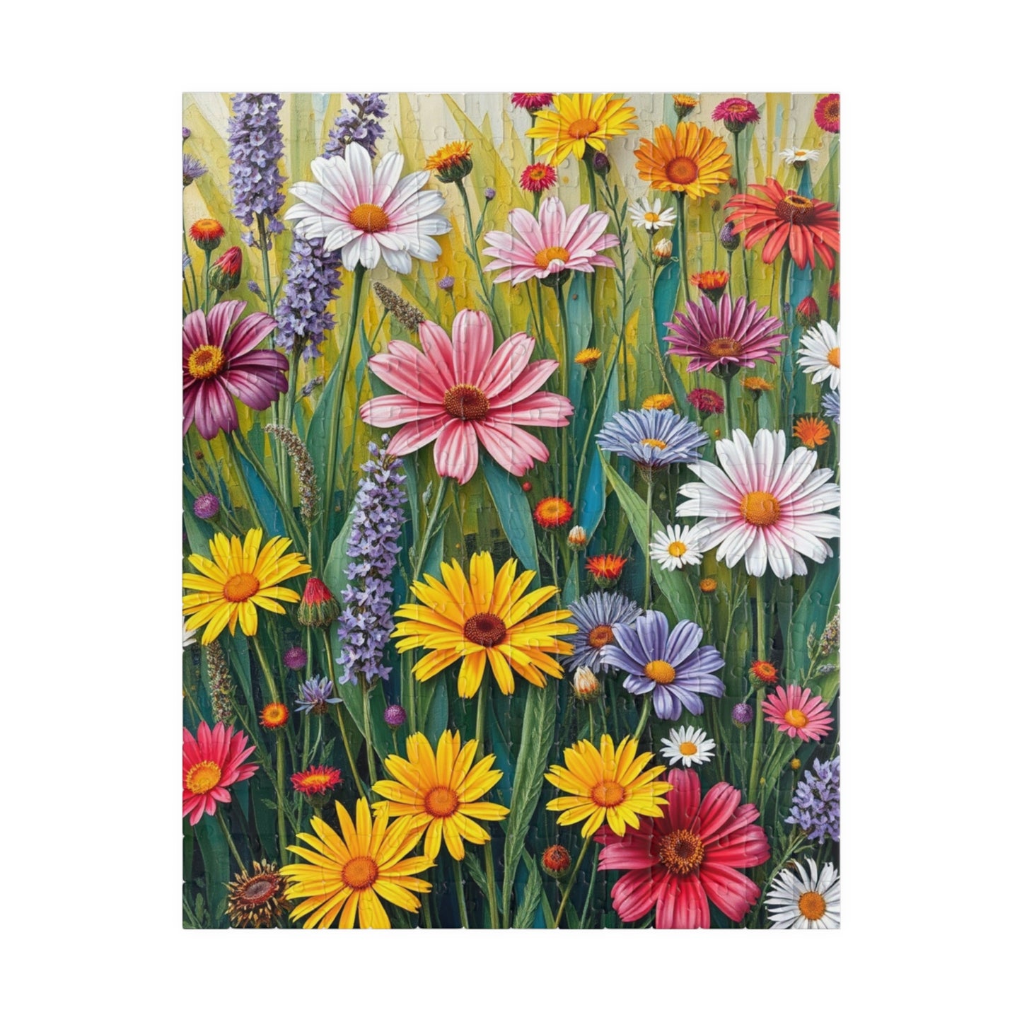 Floral Puzzle, Colorful Flower Jigsaw, Nature-Themed Family Game 252 pcs (Vertical) Puzzle The Puzzle Chest