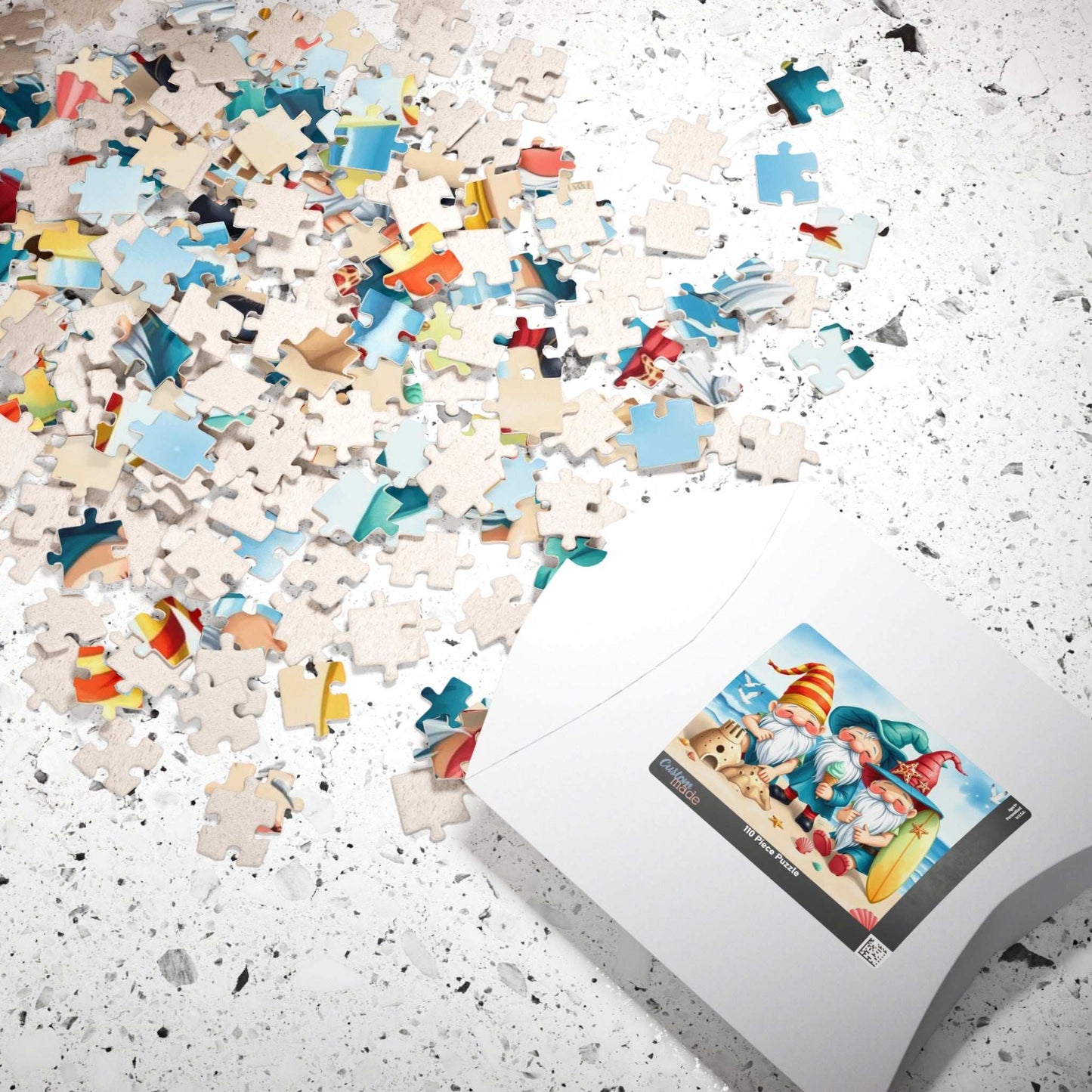 Vacation Beach Gnomes Puzzle - Summer Themed Jigsaw Game Puzzle The Puzzle Chest
