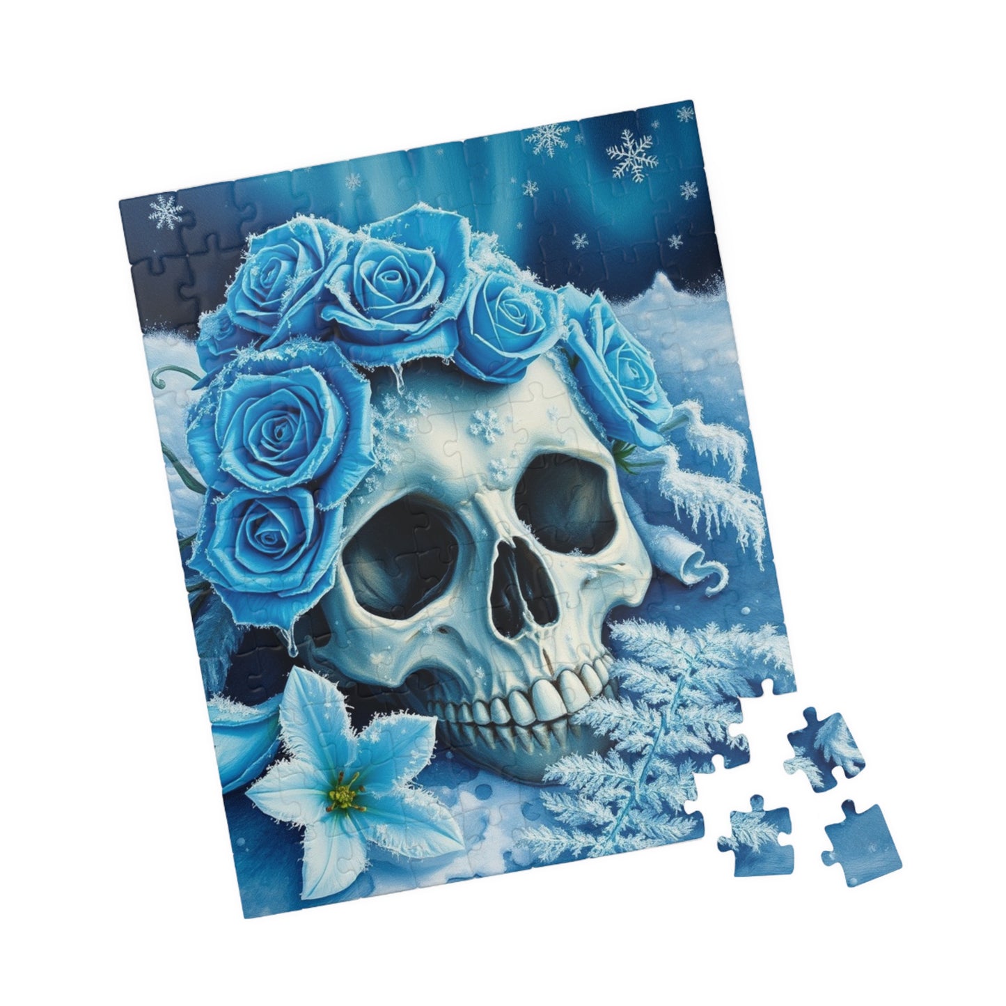 Gothic Winter Skull Puzzle | 110, 252, 520, 1014-piece Adult Jigsaw Game, Perfect for Halloween, Gift for Puzzle Lover, Entertaining Pastime Puzzle The Puzzle Chest