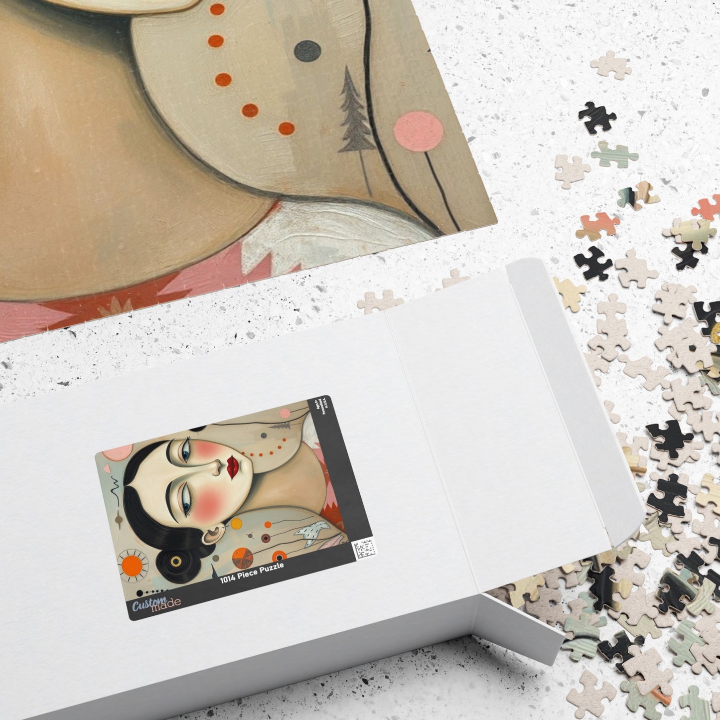 Jigsaw Puzzle, Surreal Woman Portrait in Soft Pastel Colors, 110-1014 Piece Artistic Mindfulness Activity, Home Entertainment, Gift for Her Puzzle The Puzzle Chest
