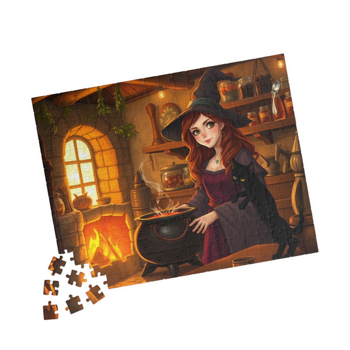 Enchanting Witch Jigsaw Puzzle for Cozy Nights, Perfect for Halloween, Solo Fun or Family Night, Gift for Puzzle Lovers Puzzle The Puzzle Chest