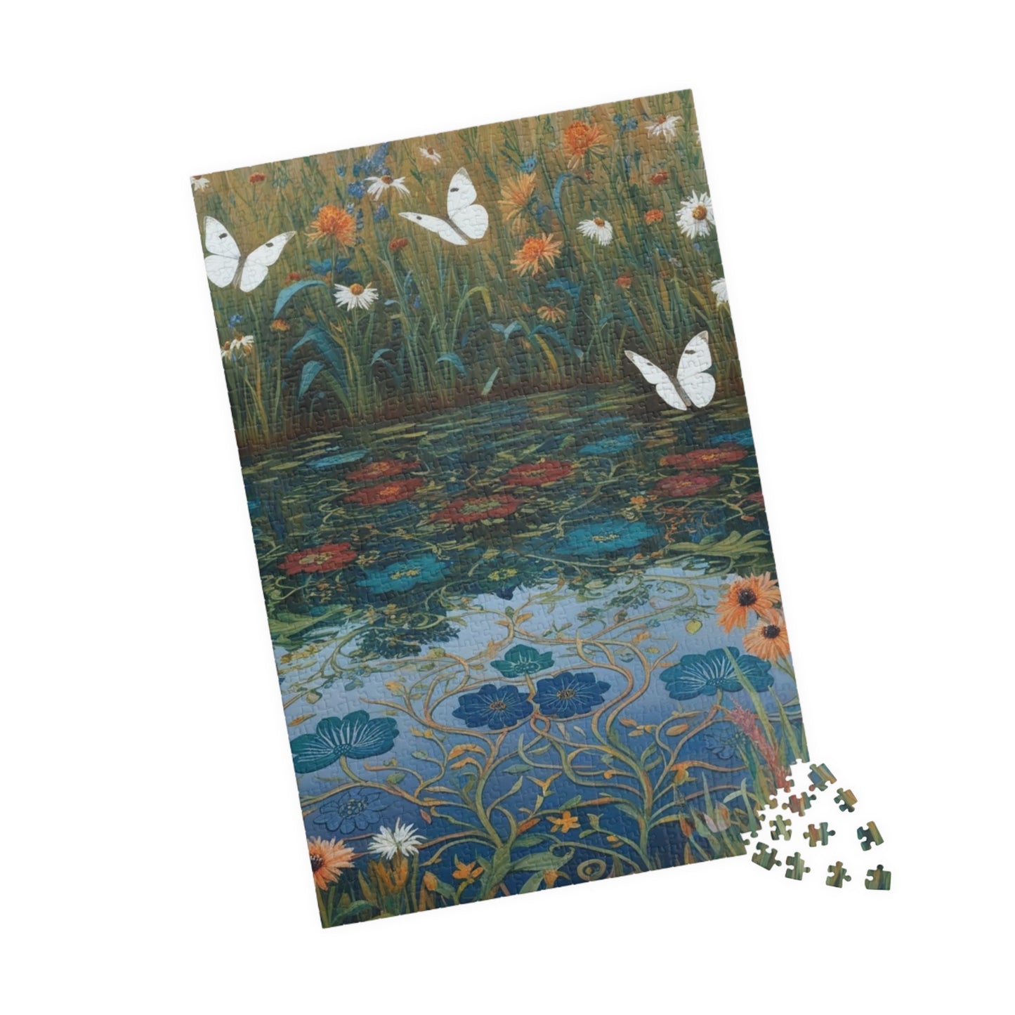 Nature-Inspired Puzzle with Butterflies, Eco-Friendly Jigsaw Game, Gift for Nature Lover and Puzzle Enthusiast, Family Game Night, Art Decor Puzzle The Puzzle Chest