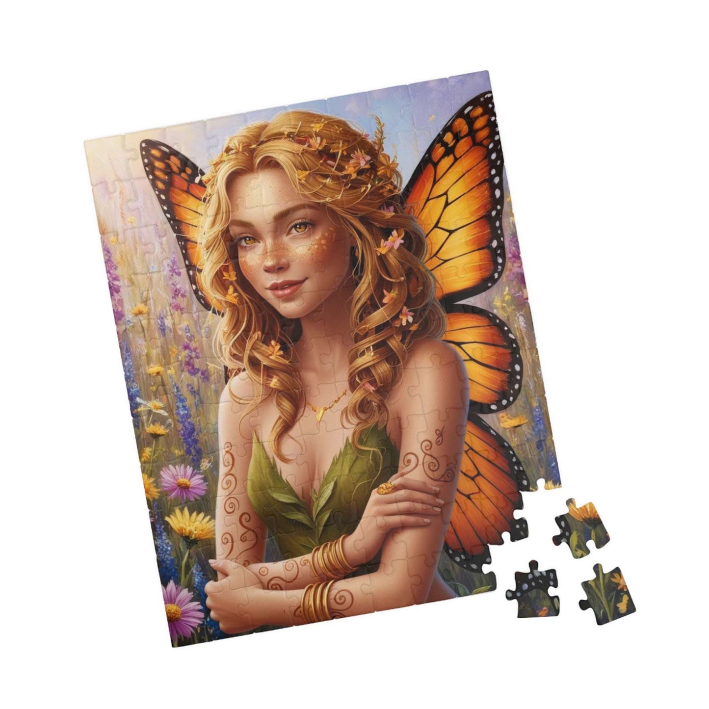 Enchanting Fairy Puzzle, Beautiful Art Nature Theme Jigsaw Game, Friend Gift for Fantasy Lover, Family or Solo Fun Indoor Activity, Relaxing Puzzle The Puzzle Chest