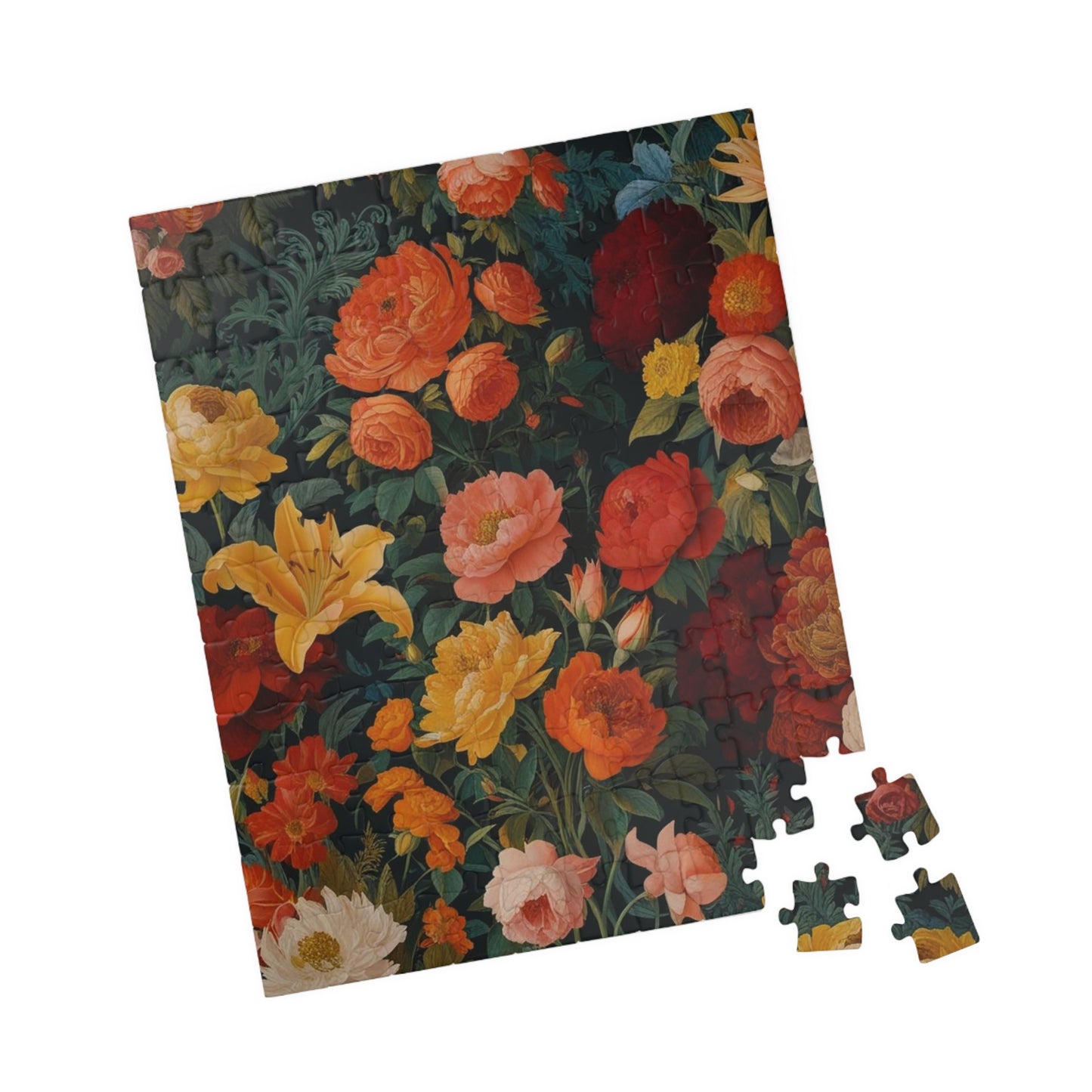 Floral Puzzle Art - A Vibrant 110-1014 Piece Flower Design, Friend Gift for Puzzle Lover, Art Lover, Floral Enthusiasts, Family Game Night Puzzle The Puzzle Chest