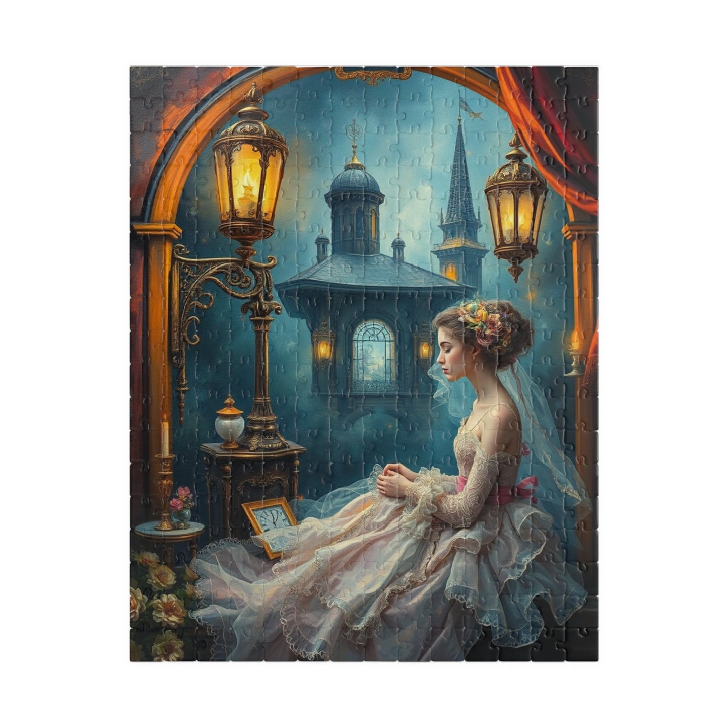 Enchanting Steampunk Art Puzzle, Romantic Imagery for Relaxation, 110-1014 Pieces, Great Gift for Puzzle Lovers, Cozy Night In, Indoor Fun 252 pcs (Vertical) Puzzle The Puzzle Chest