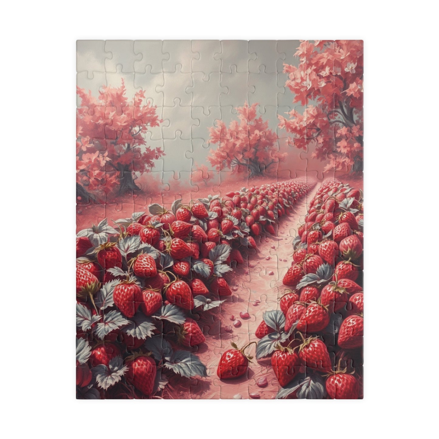 Mystic Strawberry Patch Jigsaw Puzzle (110-1014 Piece) - Surreal Infrared Tones, Enchanting Atmosphere, Dreamlike Puzzle, Fun Family Puzzle The Puzzle Chest