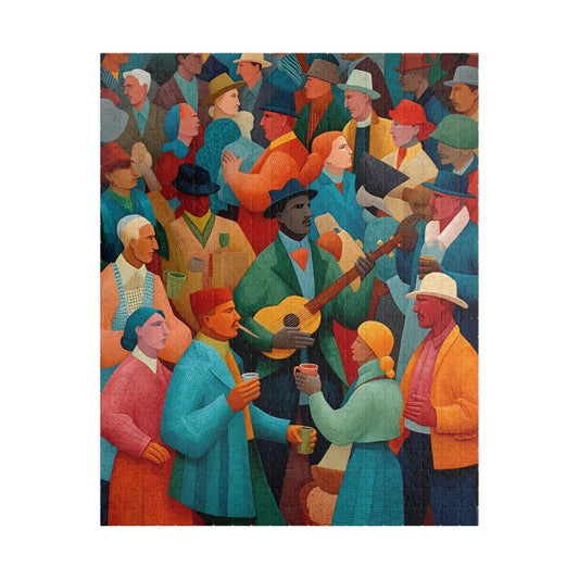 Puzzle, Colorful Vintage People Collage, 110-1014 Pieces, Challenging Jigsaw, Fun Family Activity, Educational Toy, Mind Exercise Puzzle The Puzzle Chest