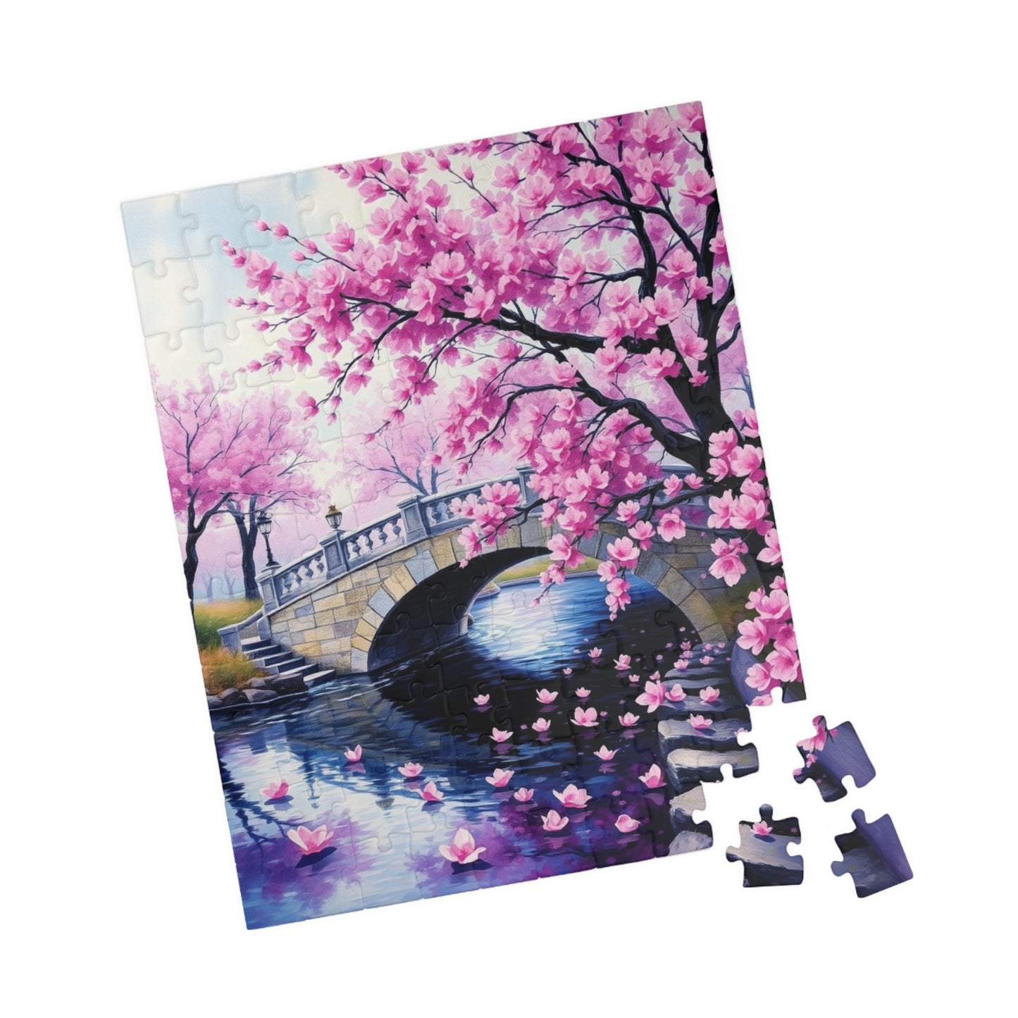 Cherry Blossom Puzzle, 110/252/520/1014-Piece Enchanted Landscape, Gift for Puzzle Lovers Puzzle The Puzzle Chest