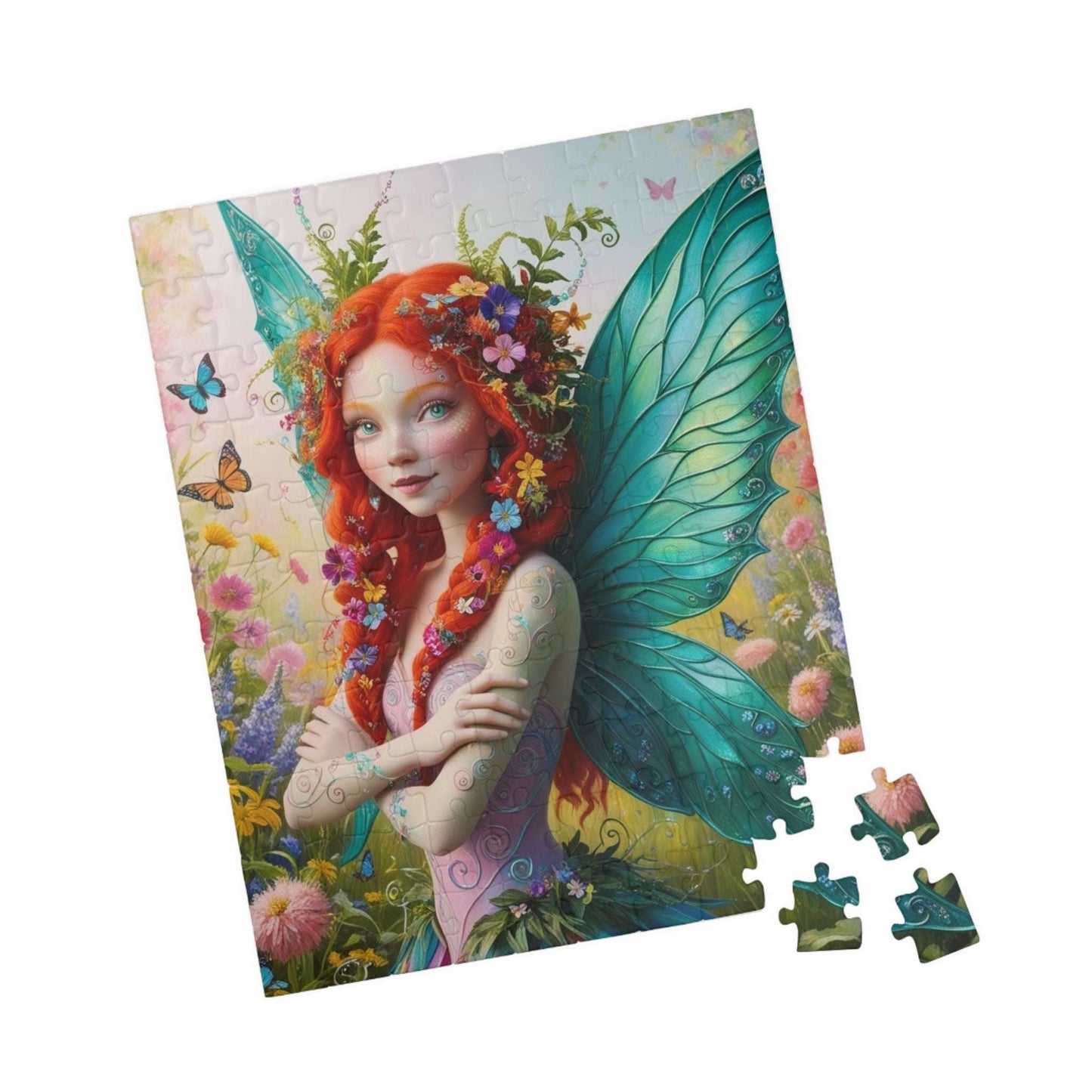 Sun-Kissed Butterfly Fairy Puzzle, Enchanting Mythical Jigsaw for Fantasy Lover, Gift for Adults, Artwork Puzzle, Relaxing Activity Puzzle The Puzzle Chest