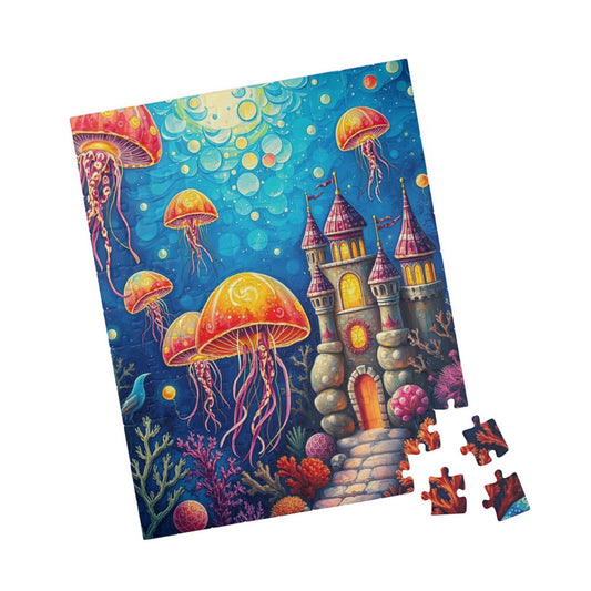 Underwater Kingdom Puzzle, Colorful Ocean Scene Puzzle, Fun Indoor Activity, Family Game Night, Nautical Decor Gift, Kids and Adults 110 pcs (Vertical) Puzzle The Puzzle Chest