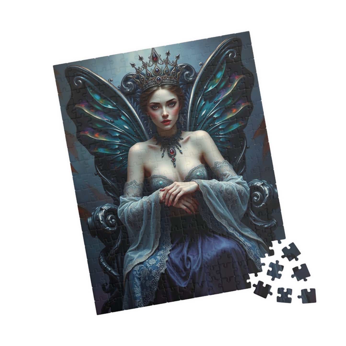 Gothic Fairy Queen Jigsaw Puzzle, Mystical Dark Fantasy Tabletop Game 110-1014 Pieces for Adult Puzzle Lovers, Halloween Holiday Gift Idea Puzzle The Puzzle Chest