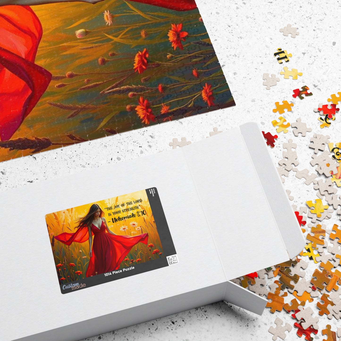 Inspirational Puzzle featuring 'The Joy of the Lord is Your Strength' - Faith Based Christian Brain Teasing Gift Puzzle The Puzzle Chest