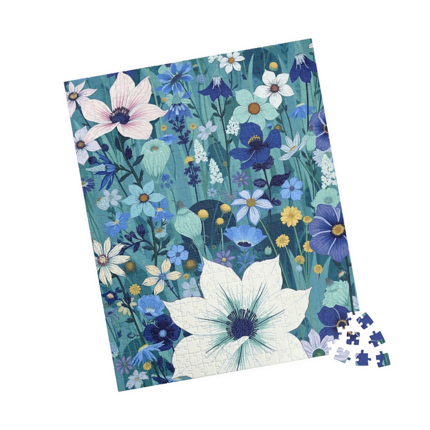 Floral Puzzle - Nature-Inspired Jigsaw Game, Gift for Nature Lovers, Eco-Friendly Solo Fun or Family Entertainment Puzzle The Puzzle Chest