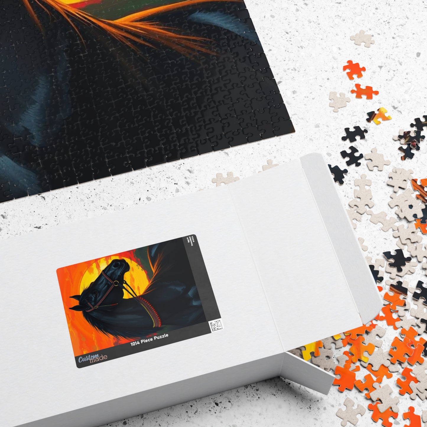 Majestic Horse Sunset Jigsaw Puzzle, Perfect Equestrian Gift for Friend Animal Lover, Family Fun Home Entertainment, Mindfulness Activity Puzzle The Puzzle Chest