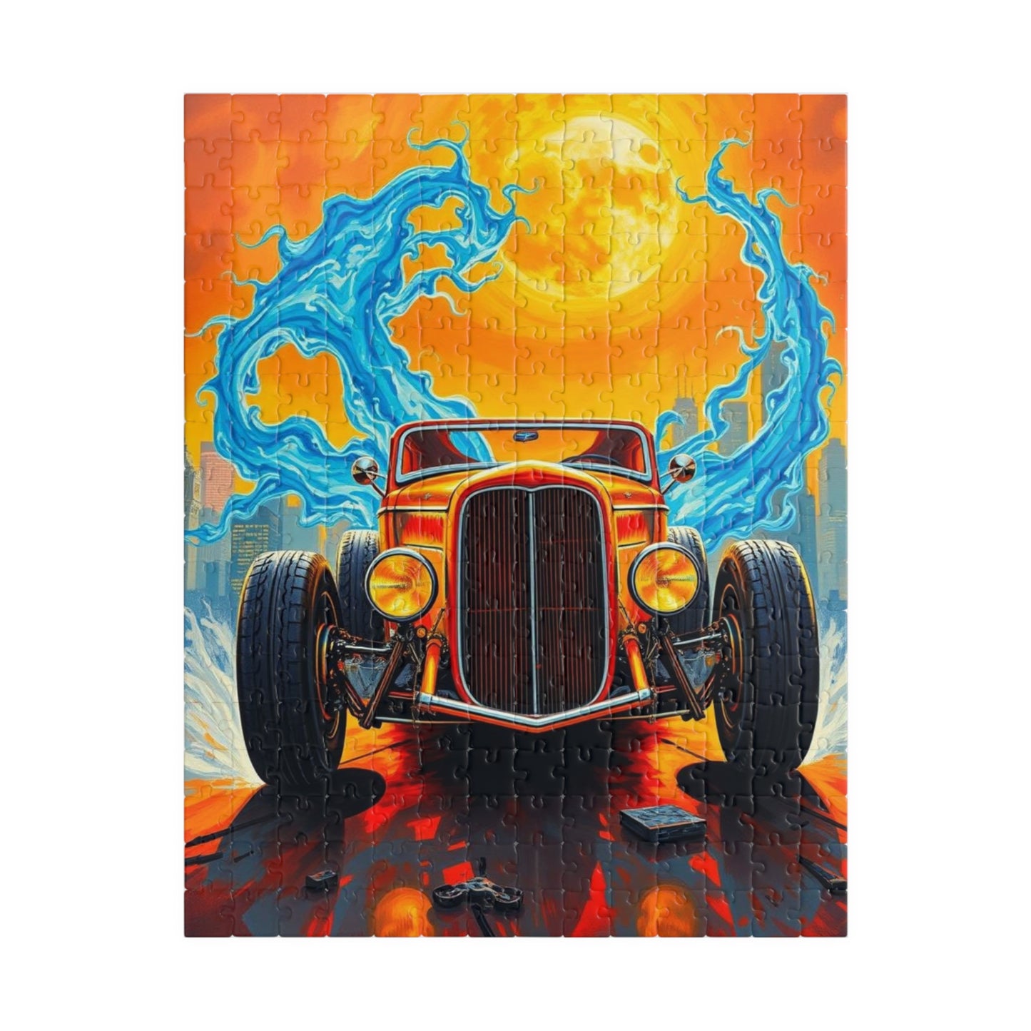 Vintage Car Puzzle - Retro Classic Automobile Artwork, Nostalgic Vehicle 252 pcs (Vertical) Puzzle The Puzzle Chest