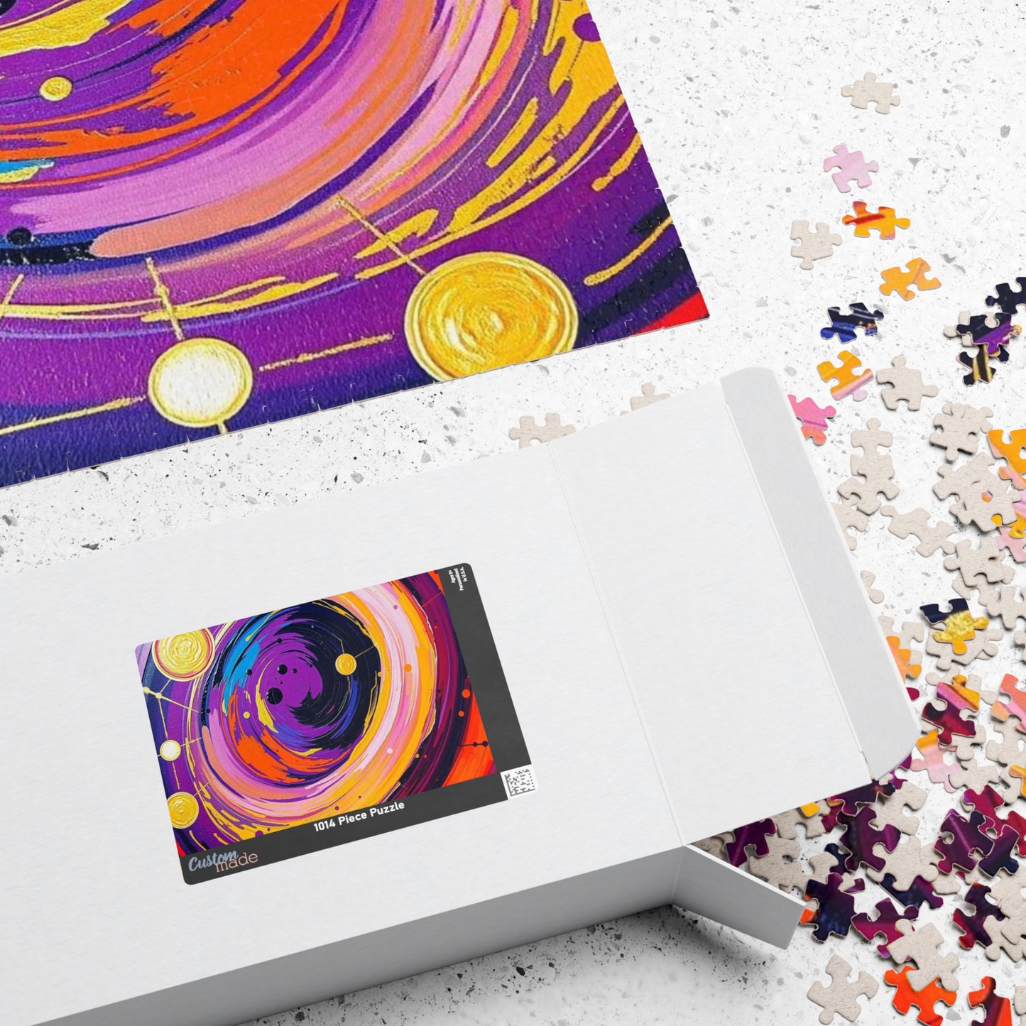 Cosmic Swirl Abstract Puzzle, Space Art Jigsaw Game, Celestial Puzzle, Gift for Astronomy Lover, Family Game Night, Home Decor, Brain Teaser Puzzle The Puzzle Chest