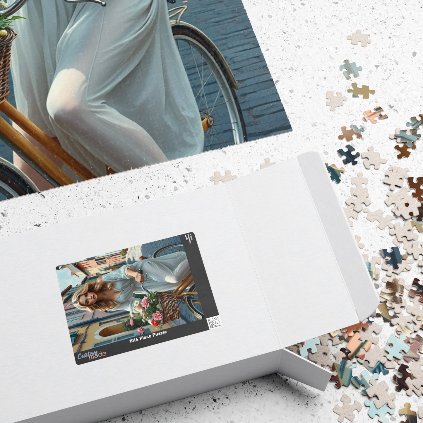 Vintage Bicycle Woman Jigsaw Puzzle Puzzle The Puzzle Chest