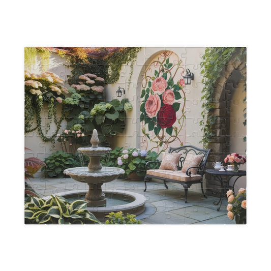 Vintage Garden Roses Puzzle, Relaxing Indoor Activity, Perfect Gift for Puzzle Lovers, Home Decor, Family Game Night, 110 252 520 1014-piece 110 pcs (Horizontal) Puzzle The Puzzle Chest