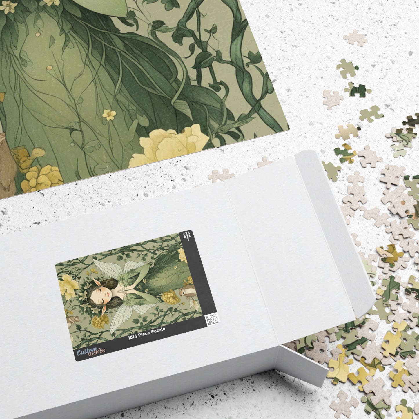 Delicate Fairy Vintage Jigsaw Puzzle Game with Cascading Flowers, Best for Gifting on Birthday, Puzzle Lover, Stress Relief Leisure Activity Puzzle The Puzzle Chest