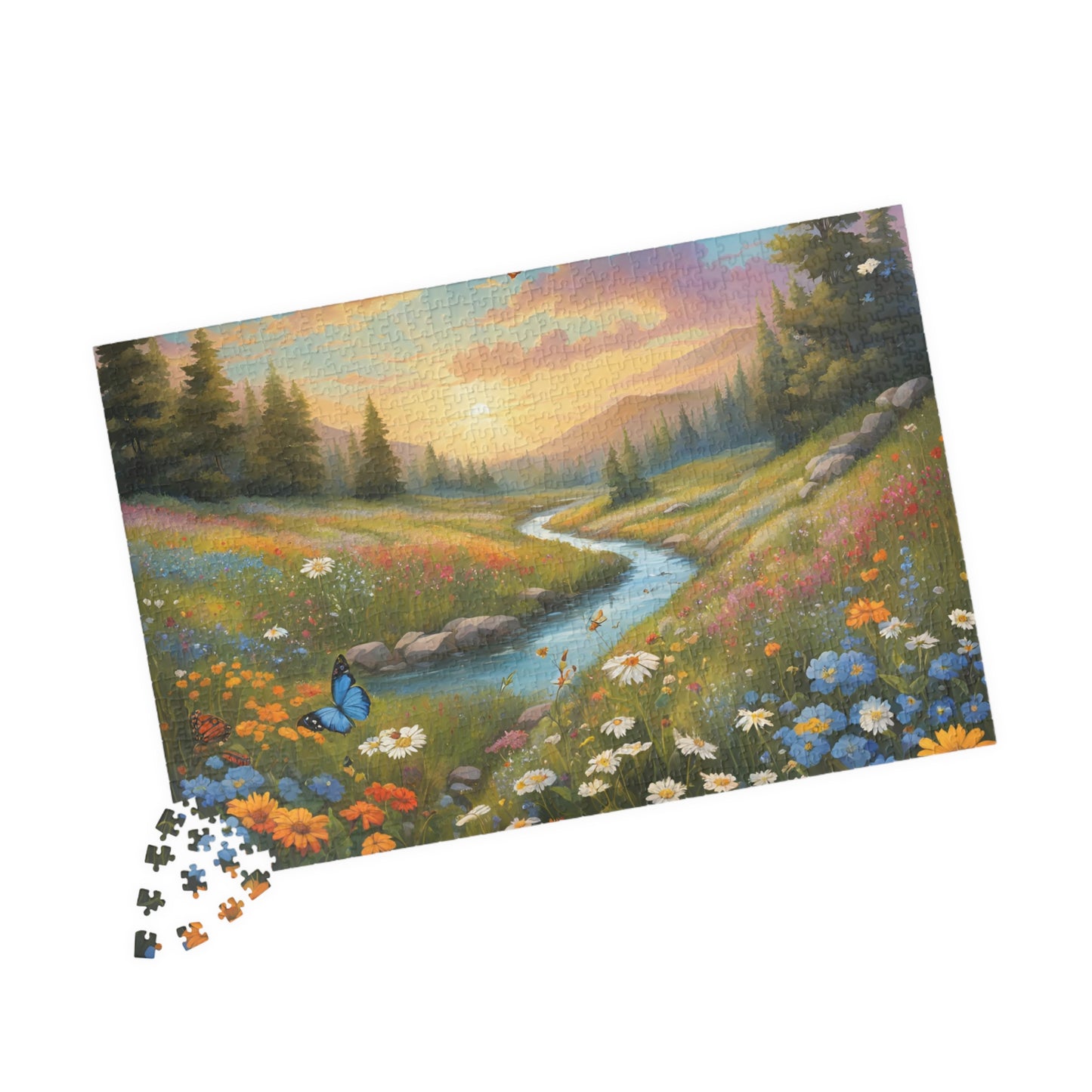 Serene Nature Puzzle - 110, 252, 520, 1014-piece, Family Activity, Home Decor, Gift for Nature Lovers, Mindfulness, Challenge Your Puzzle The Puzzle Chest