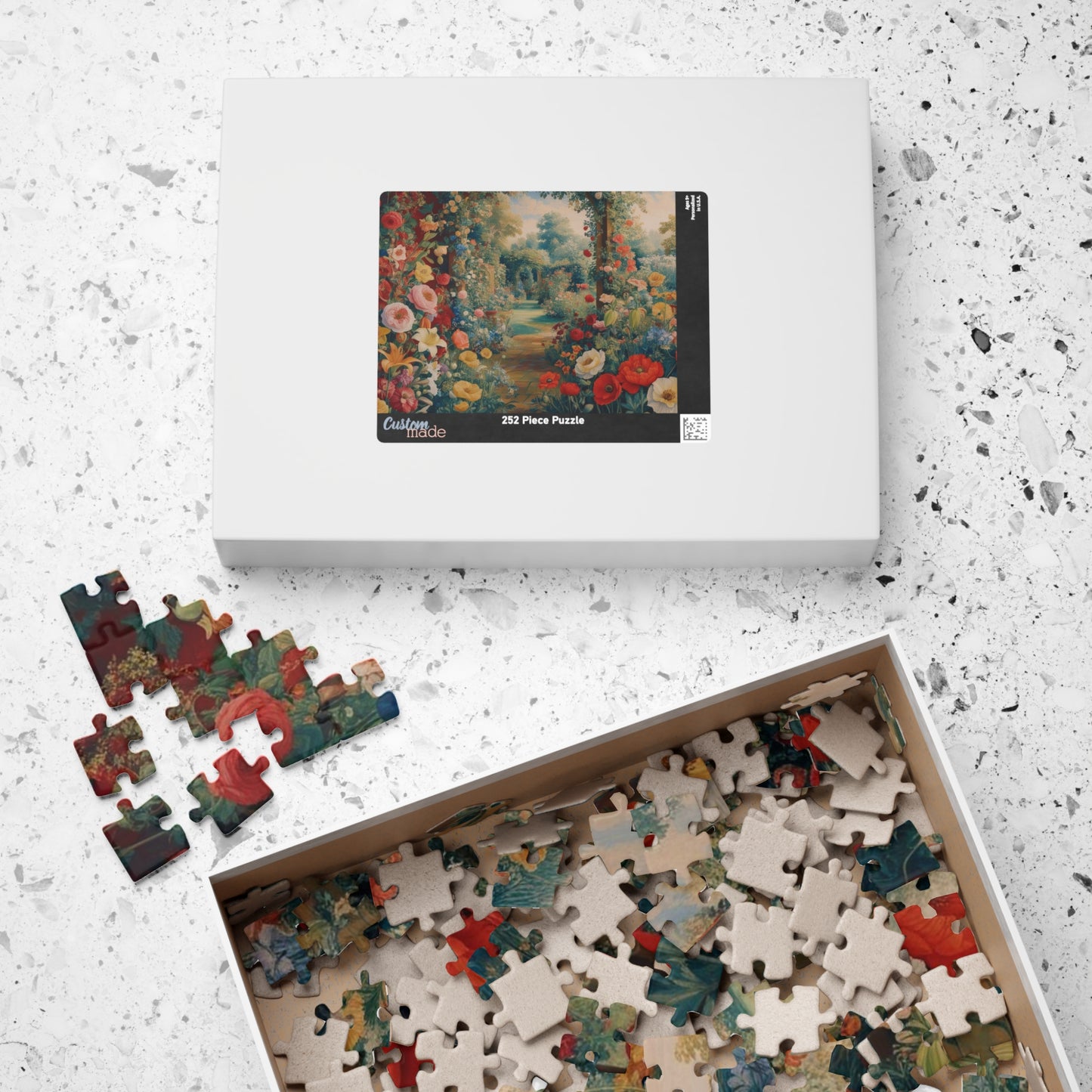 Florals Garden Puzzle | 110, 252, 520, 1014-pieces Flower Jigsaw Game | Perfect Gift for Nature Lovers, Family Fun Night, Relaxation Puzzle The Puzzle Chest