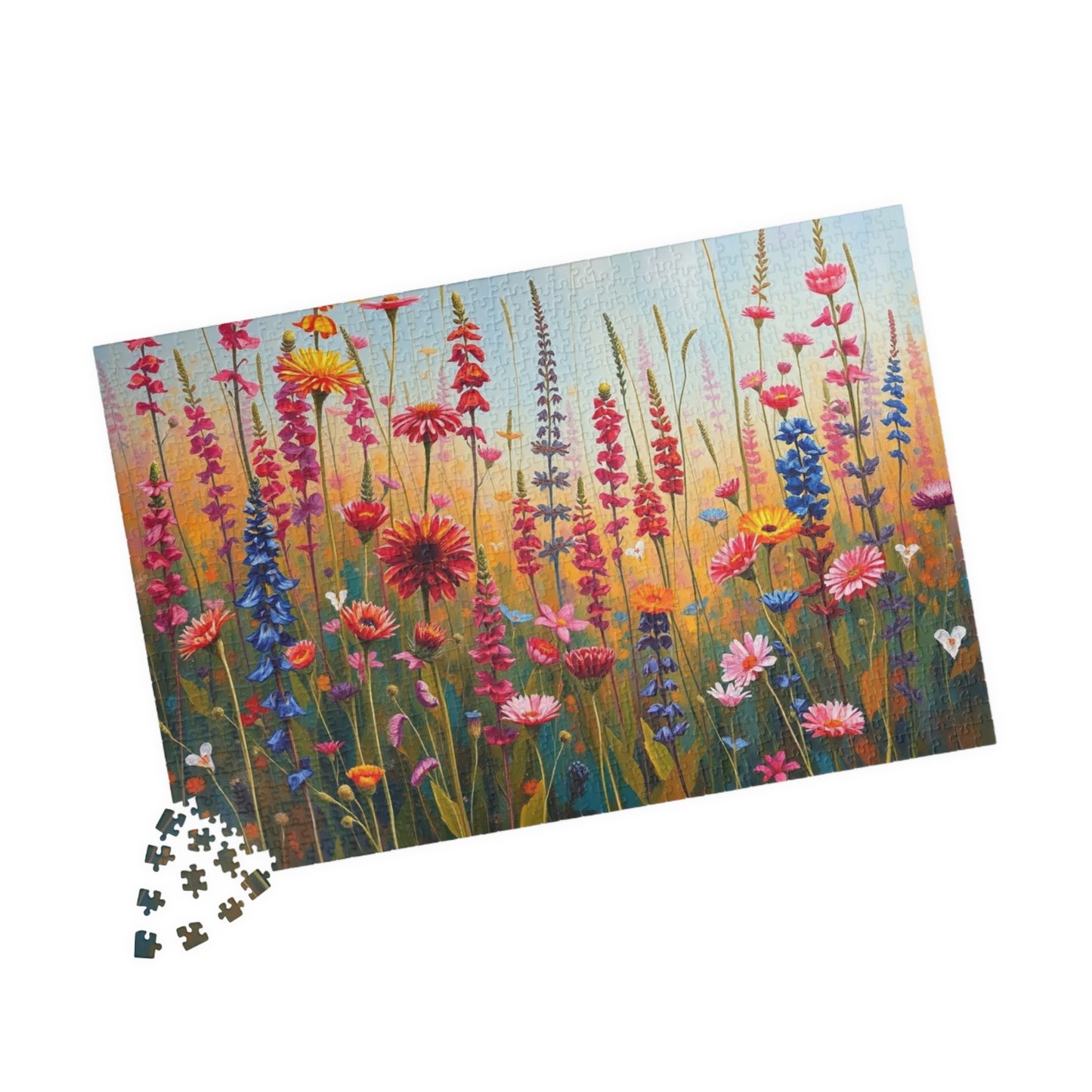 Colorful Floral Jigsaw Puzzle | 110, 252, 520, 1014-piece | Perfect Home Entertainment, Fun Indoor Activity, Brain Teaser, Nature Lover Gift Puzzle The Puzzle Chest