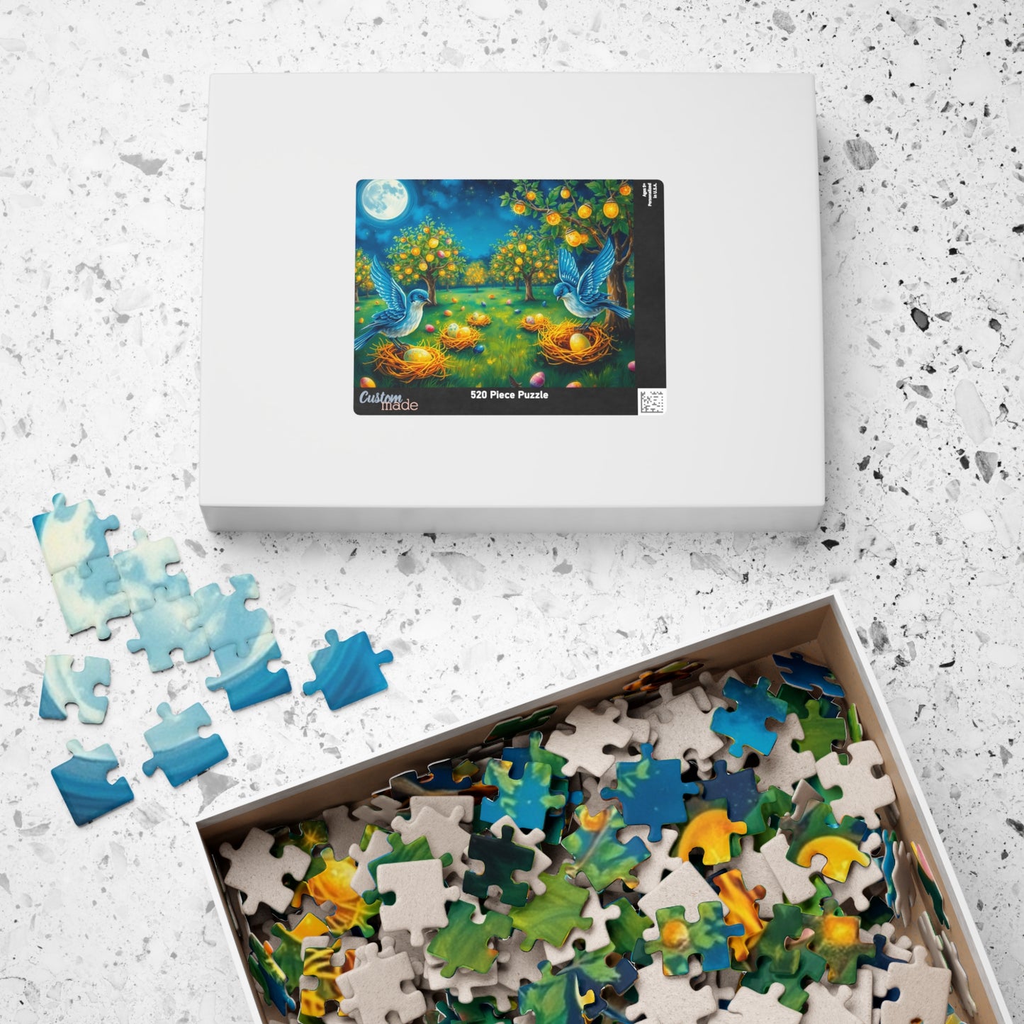 Colorful Easter Nest Jigsaw Puzzle for Adults, Perfect for Family Fun, Solo Entertainment, Mental Exercise, Holiday and Birthday Gifts Puzzle The Puzzle Chest