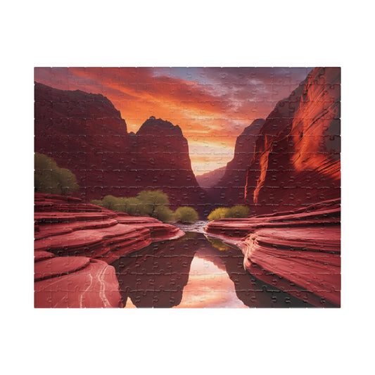 Stunning Sunset Puzzle for Adult, 110-1014 Piece Jigsaw for Family Fun Game, Relaxing Friend Gift for Nature Lover, Ideal for Cozy Nights In 252 pcs (Horizontal) Puzzle The Puzzle Chest