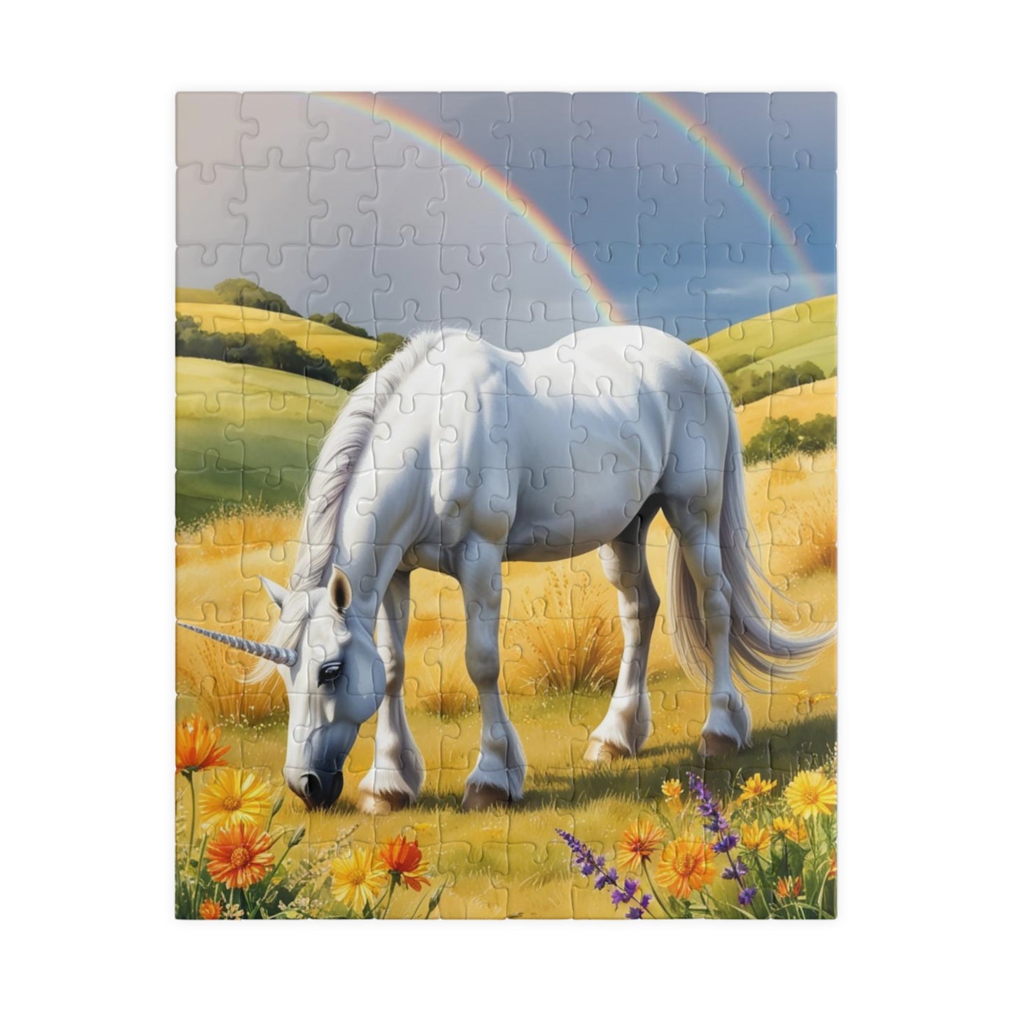 Unicorn Jigsaw Puzzle, Enchanting Mystical Creature 110-1014 Pieces, Perfect Gift for Adults, Fantasy Decor, Family Game Night 110 pcs (Vertical) Puzzle The Puzzle Chest