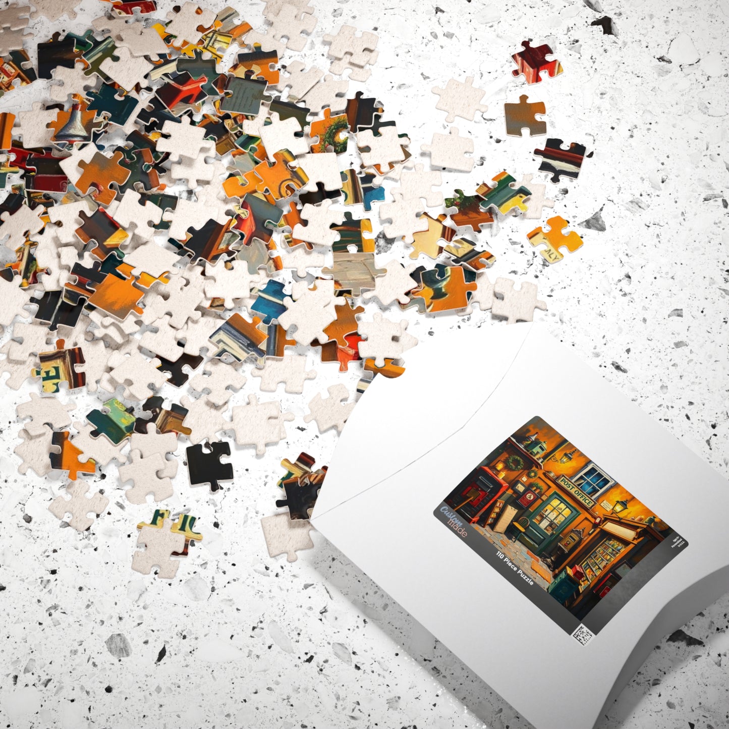 Jigsaw Puzzle, Vintage Post Office Scene, 252 Piece Puzzle, Nostalgic Jigsaw, Charming Post Office Puzzle, Retro Puzzle, Relaxing Puzzle Puzzle The Puzzle Chest