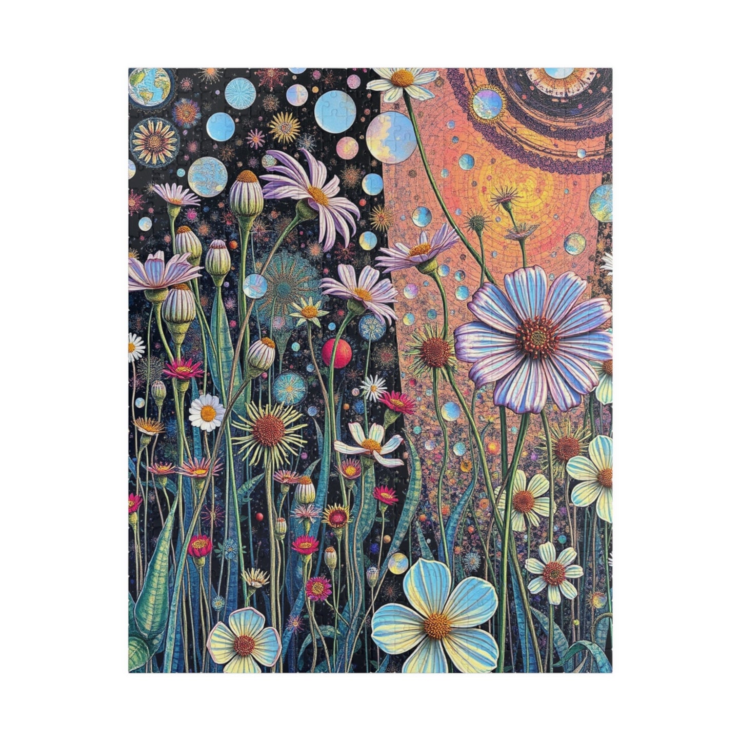 Colorful Floral Puzzle, Flower Jigsaw Puzzle for Adults, Fun Family Activity, Gift for Nature Lovers, Mindful Relaxation, Home Entertainment 520 pcs (Vertical) Puzzle The Puzzle Chest