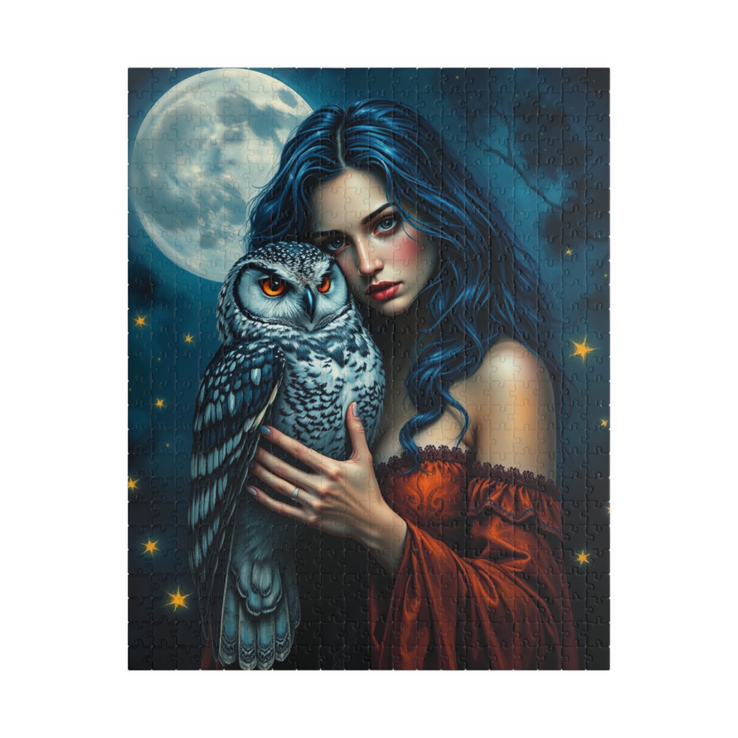 Mystical Owl Jigsaw Puzzle Game for Adults and Teens, Friend Gift for Animal Lover, Mindful Cozy Night In Family Entertainment or Solo Fun 520 pcs (Vertical) Puzzle The Puzzle Chest