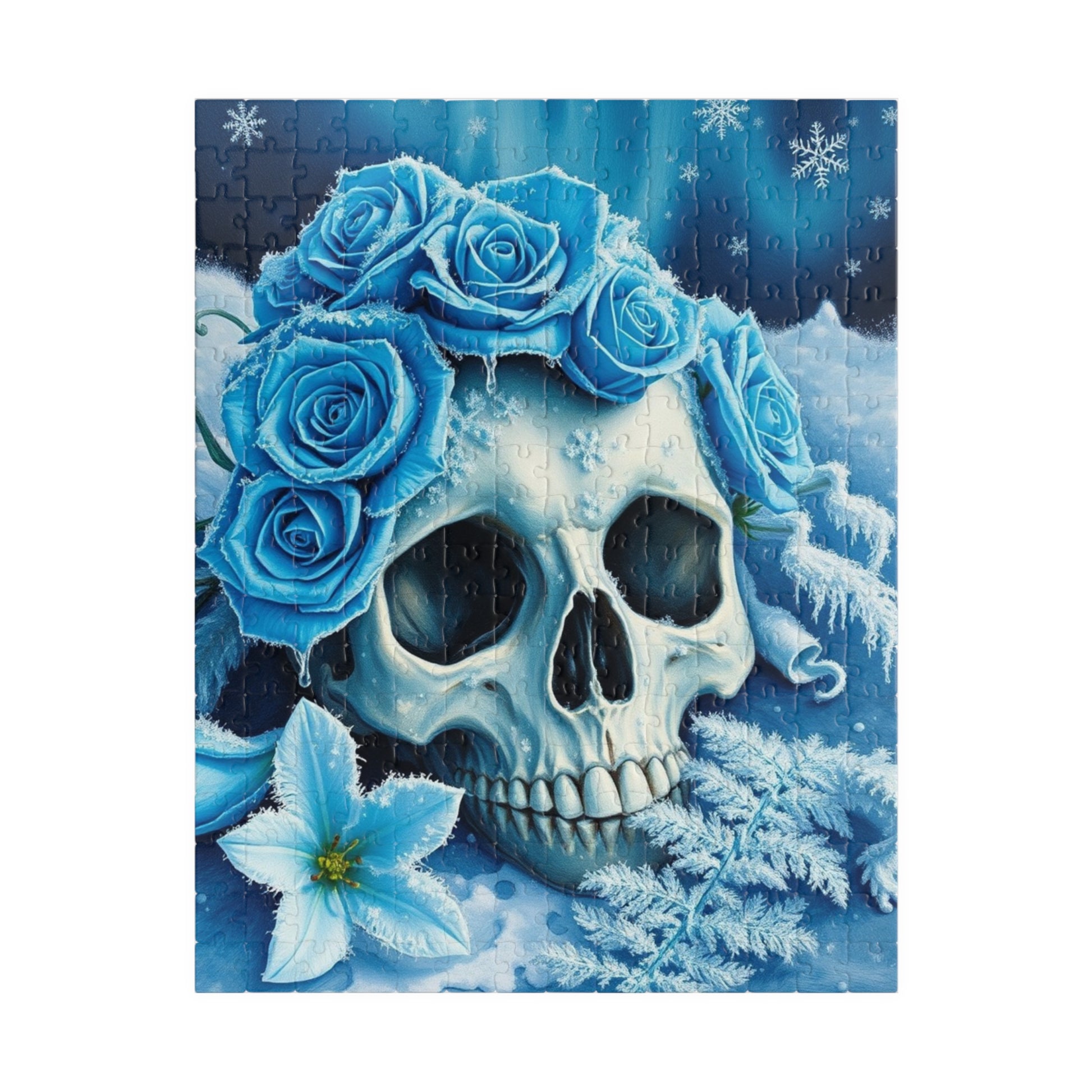 Gothic Winter Skull Puzzle | 110, 252, 520, 1014-piece Adult Jigsaw Game, Perfect for Halloween, Gift for Puzzle Lover, Entertaining Pastime 252 pcs (Vertical) Puzzle The Puzzle Chest