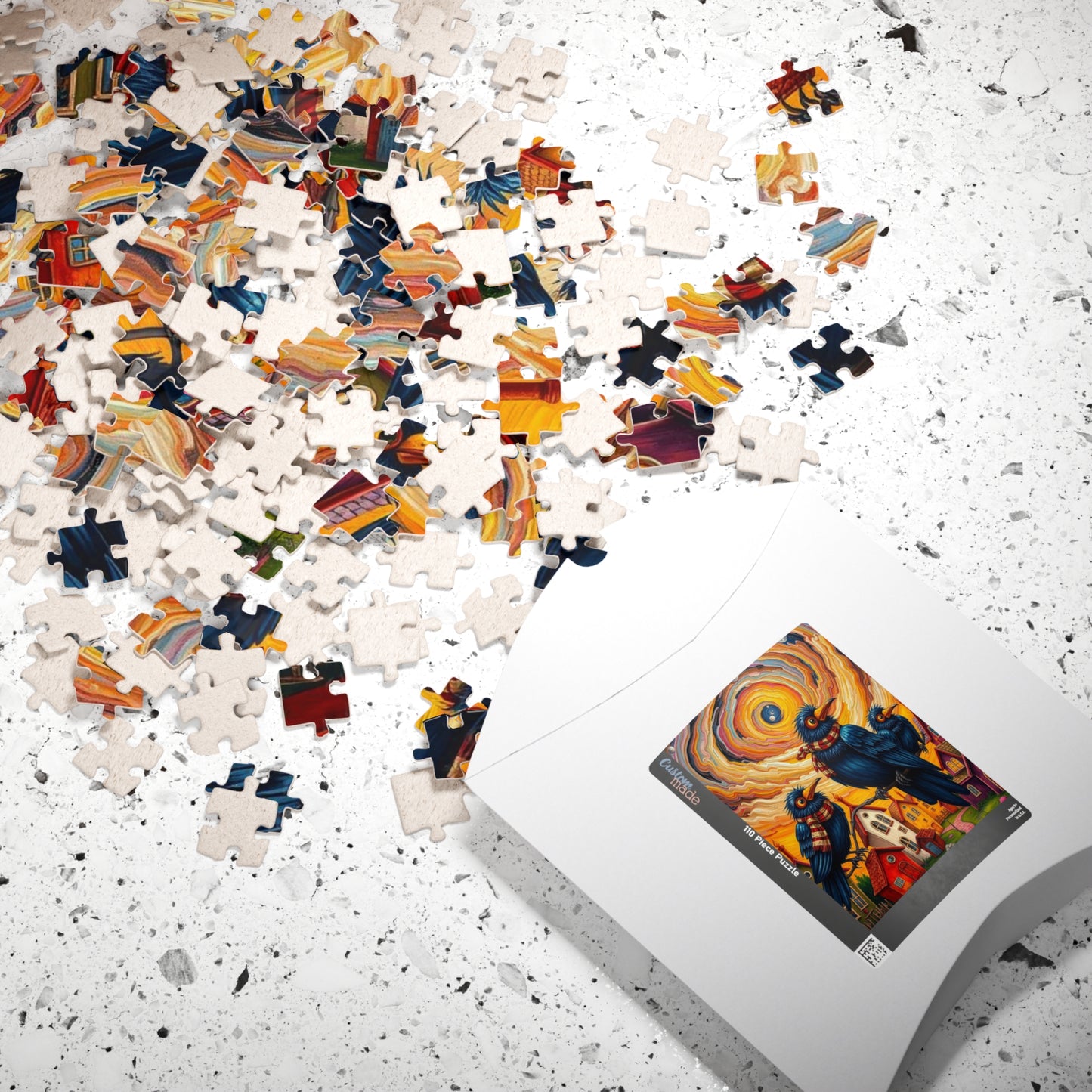Colorful Bird Puzzle for Adults - Fun Halloween Jigsaw Game for Family Night, Bird Lover Gift for Friends Holiday Birthday, Brain Teaser