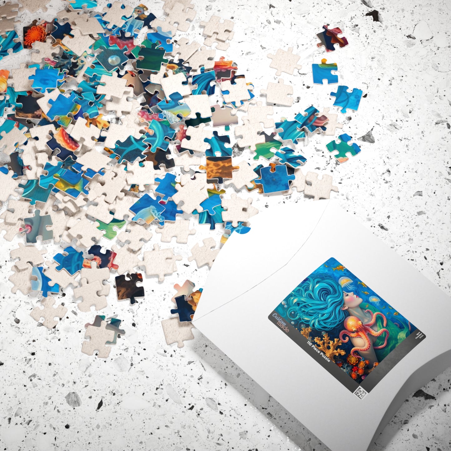 Enchanting Ocean Goddess Puzzle, 110, 252, 520, 1014-piece Jigsaw, Perfect Gift for Ocean Lover, Home Entertainment, Meditation, Game Night