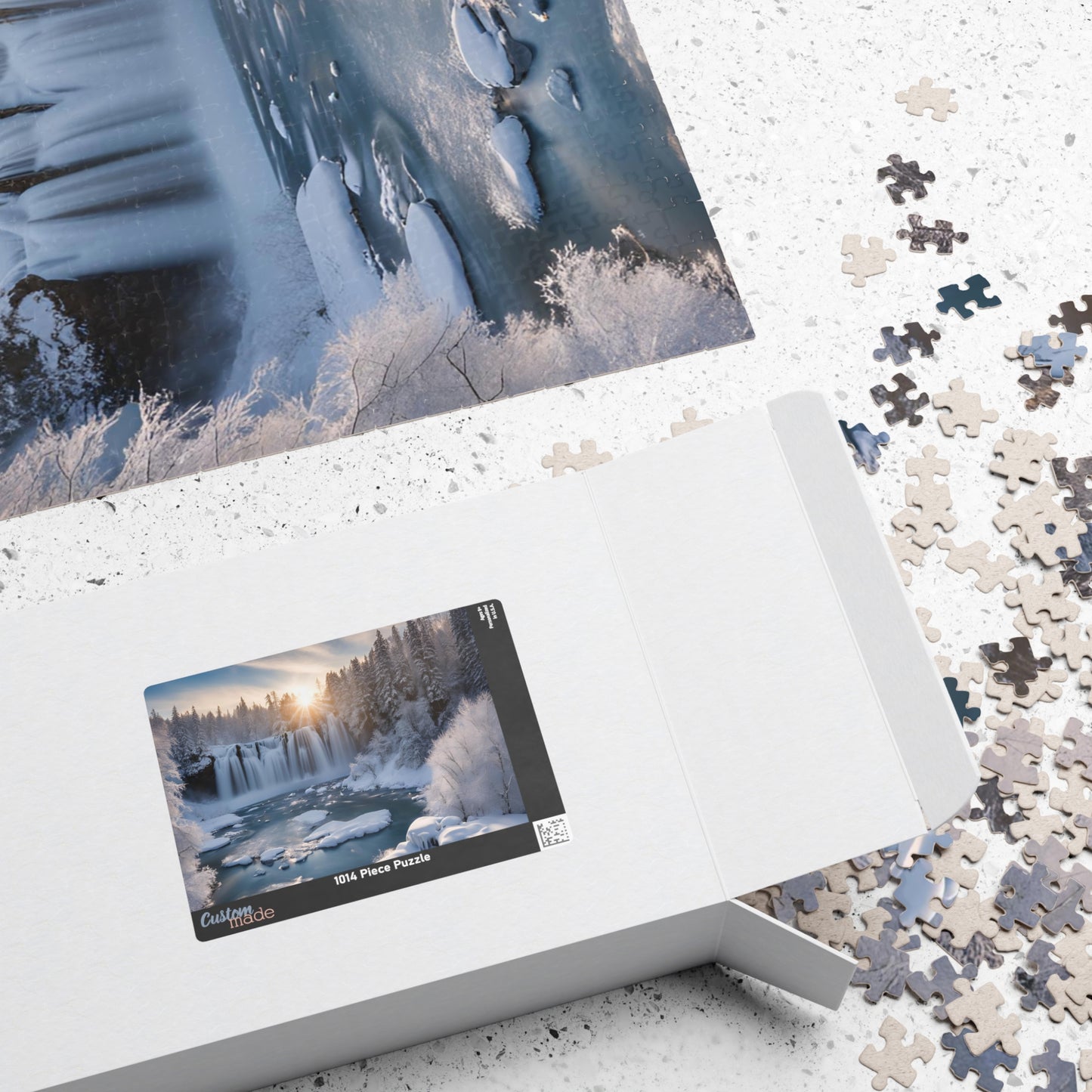 Niagara Falls Winter Landscape Puzzle, 110-1014 Piece, Famous Historical Landmark Jigsaw Game, Creative Activity for Puzzle Lover, Giftable Puzzle The Puzzle Chest